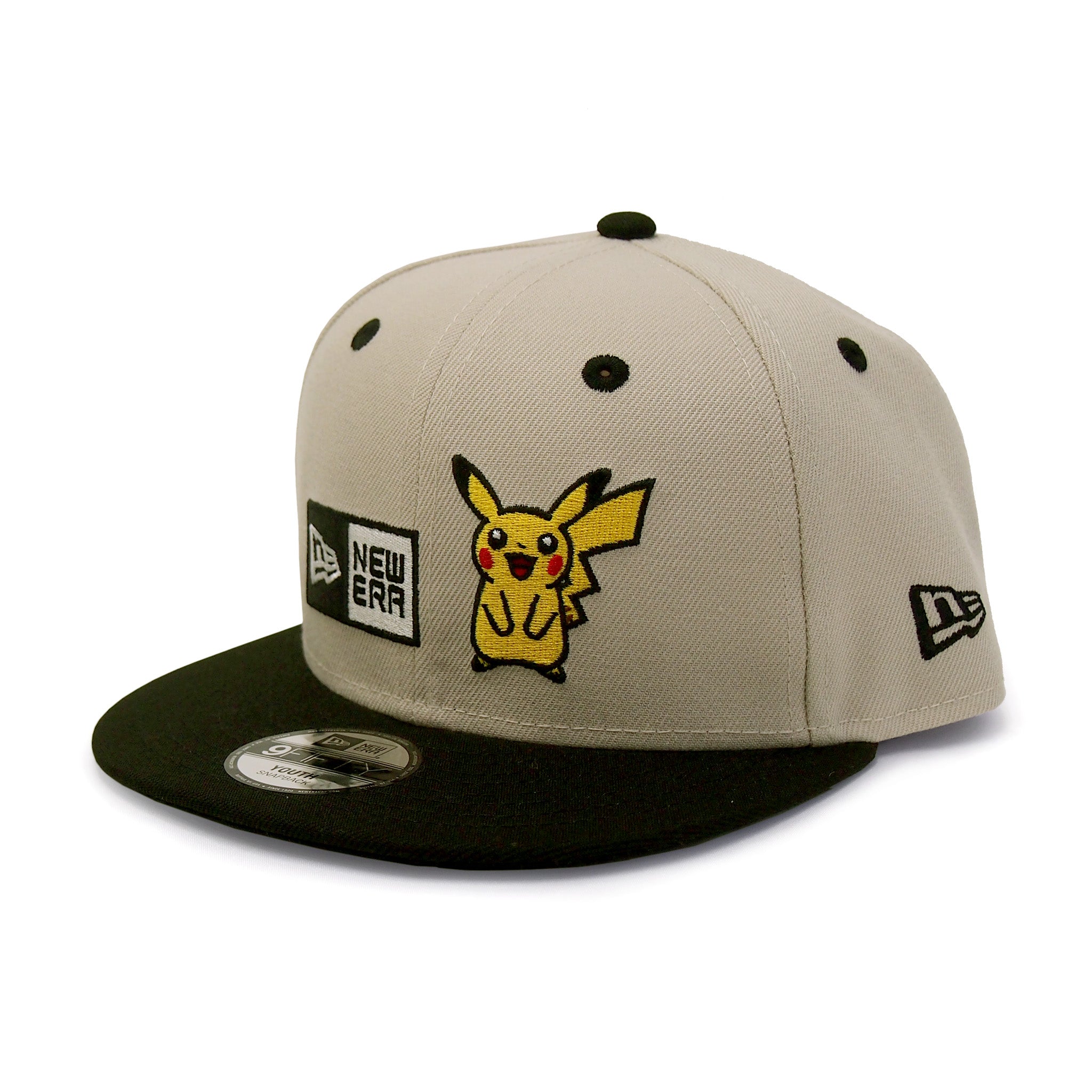 NEW ERA ニューエラ  Youth 9FIFTY Pokémon ポケモン ピカチュウ ボックスロゴ ストーン ブラックバイザー14124285 |【公式】帽子専門店 ATRENA（アトレナ） オンラインストア