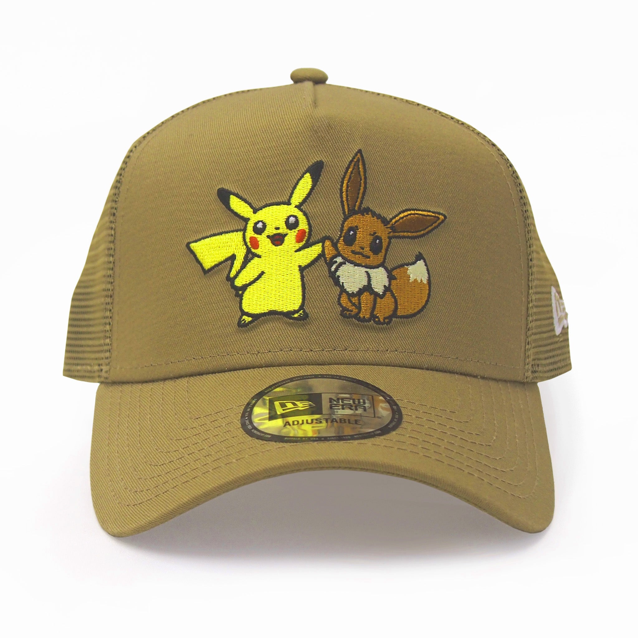 NEW ERA ニューエラ  9FORTY A-Frame トラッカー Pokémon ポケモン ピカチュウ イーブイ カーキ　14124343 |【公式】帽子専門店 ATRENA（アトレナ） オンラインストア