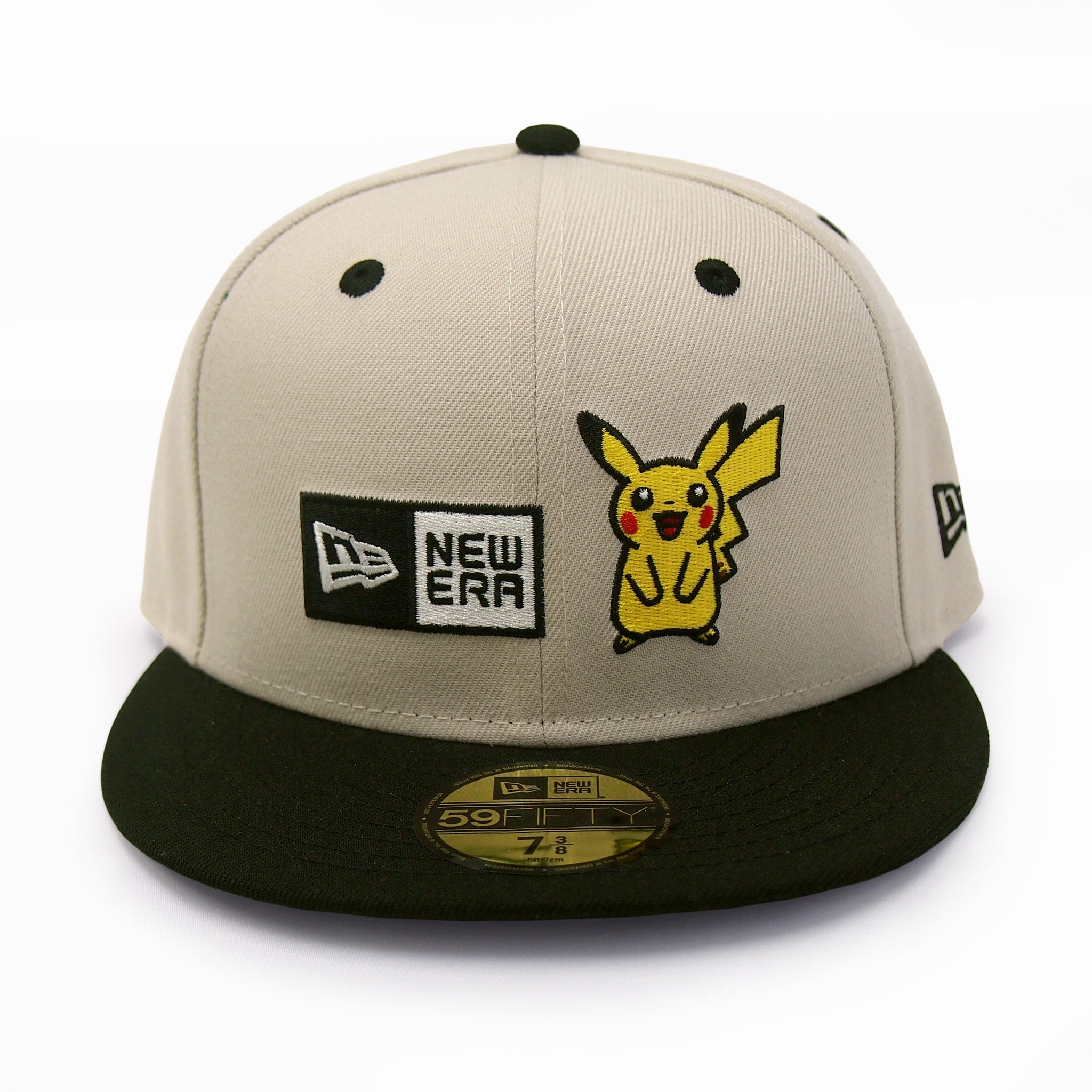 NEW ERA ニューエラ  59FIFTY Pokémon ポケモン ピカチュウ ボックスロゴ ストーン ブラックバイザー 14124364  7 3/8 |【公式】帽子専門店 ATRENA（アトレナ） オンラインストア