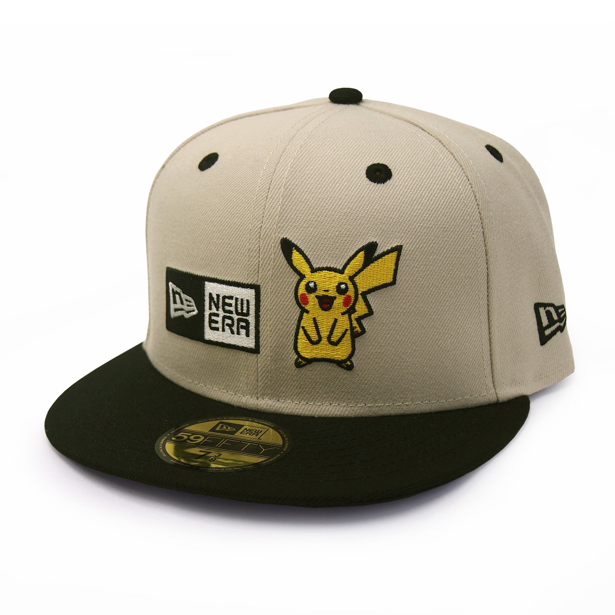 NEW ERA ニューエラ  59FIFTY Pokémon ポケモン ピカチュウ ボックスロゴ ストーン ブラックバイザー 14124364  7 3/8 |【公式】帽子専門店 ATRENA（アトレナ） オンラインストア