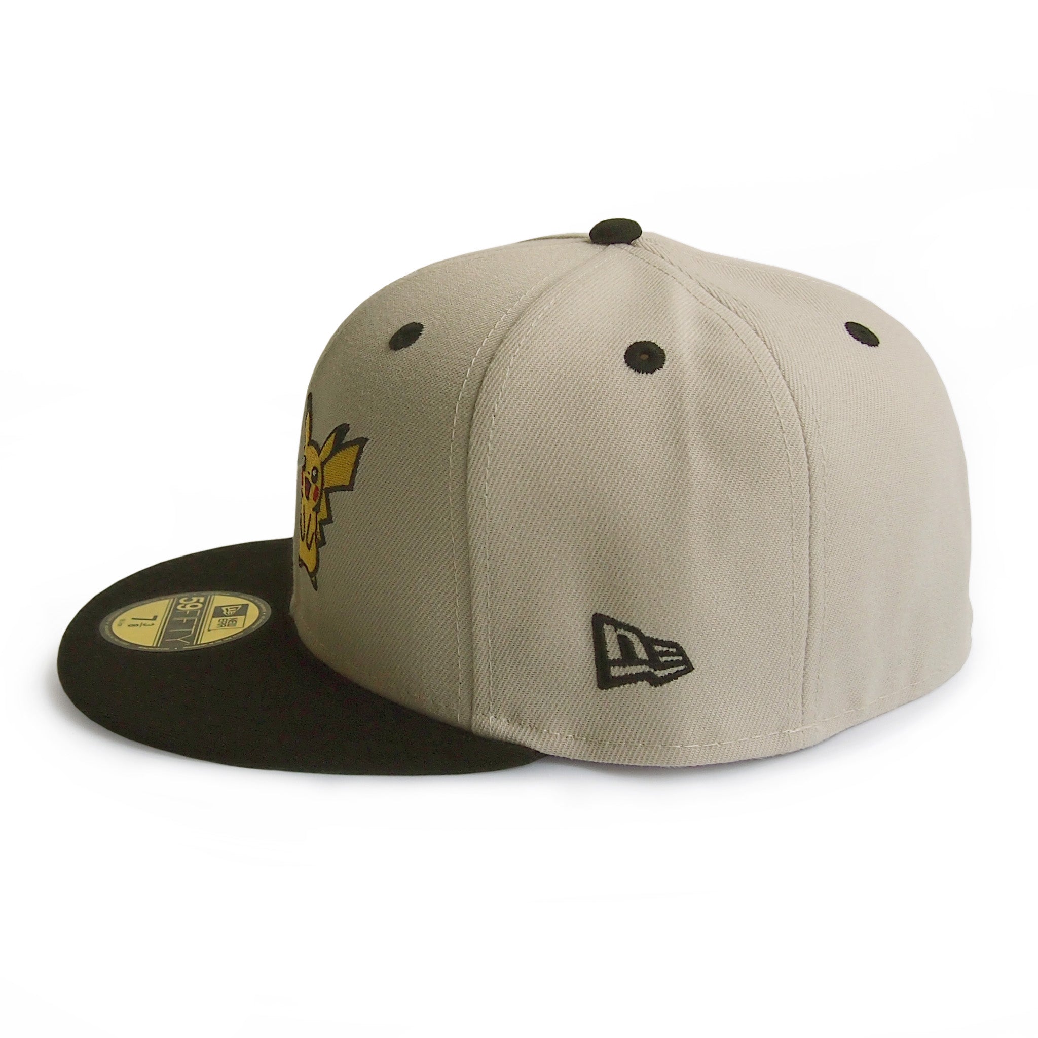 NEW ERA ニューエラ  59FIFTY Pokémon ポケモン ピカチュウ ボックスロゴ ストーン ブラックバイザー 14124364  7 3/8 |【公式】帽子専門店 ATRENA（アトレナ） オンラインストア