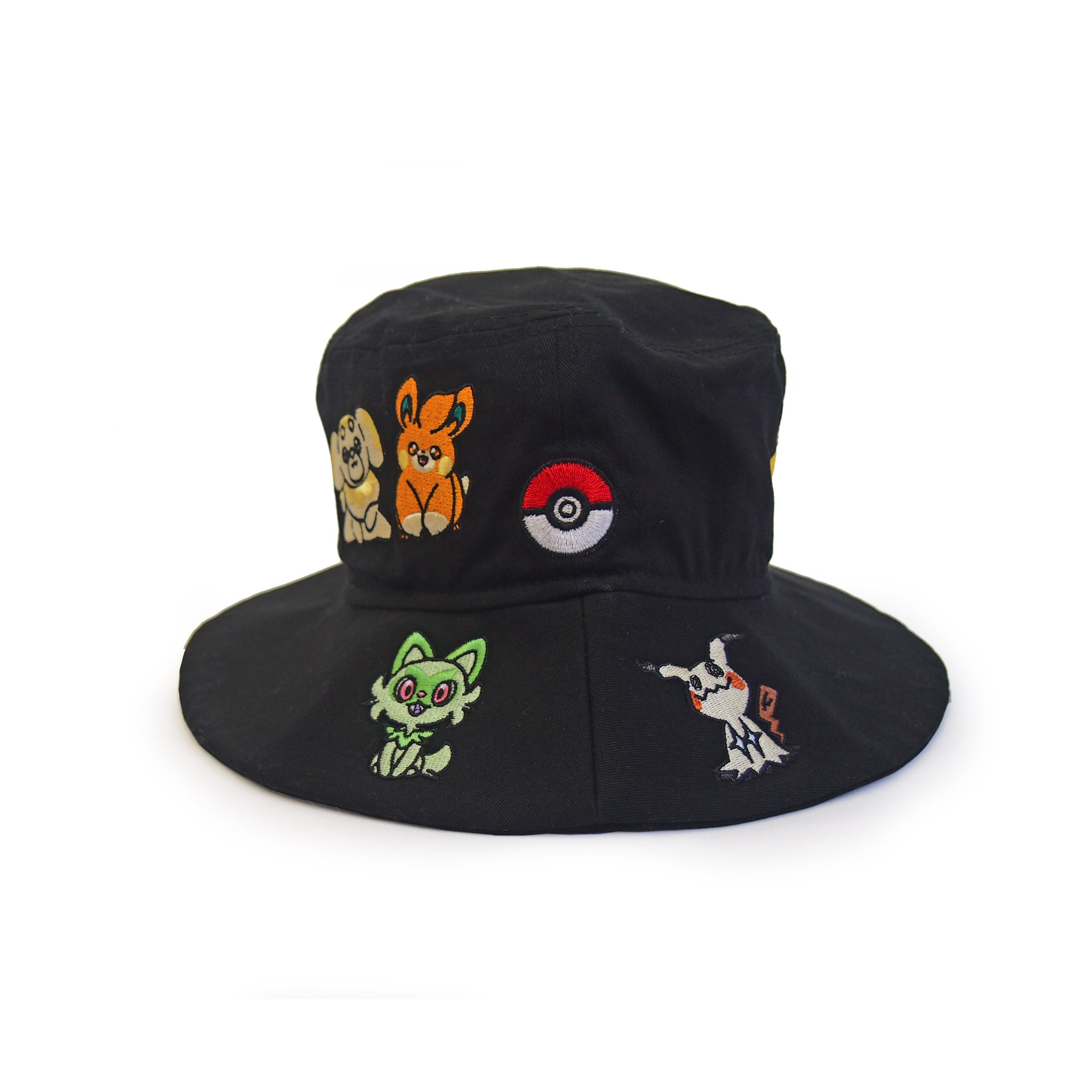 NEW ERA ニューエラ Kid's バケット01 Pokémon ポケモン ピカチュウ イーブイ オールオーバー ブラック 14124520 |【公式】帽子専門店 ATRENA（アトレナ） オンラインストア