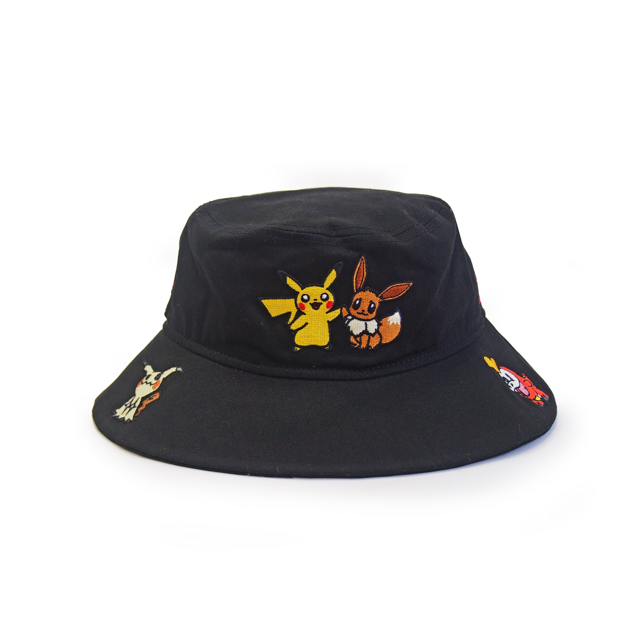 NEW ERA ニューエラ Kid's バケット01 Pokémon ポケモン ピカチュウ イーブイ オールオーバー ブラック 14124520 |【公式】帽子専門店 ATRENA（アトレナ） オンラインストア