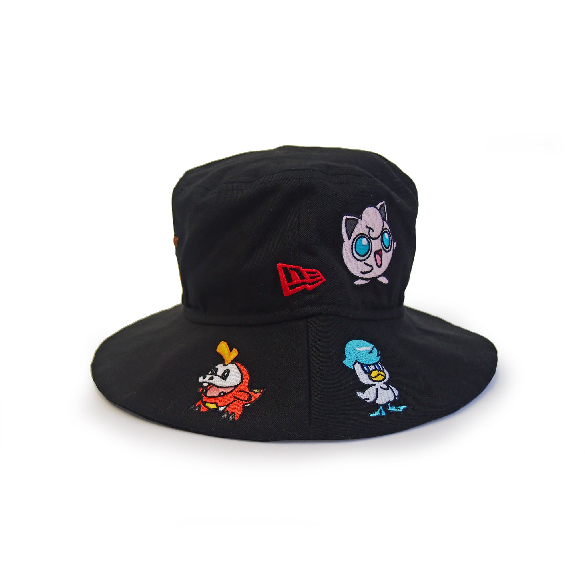 NEW ERA ニューエラ Kid's バケット01 Pokémon ポケモン ピカチュウ イーブイ オールオーバー ブラック 14124520 |【公式】帽子専門店 ATRENA（アトレナ） オンラインストア