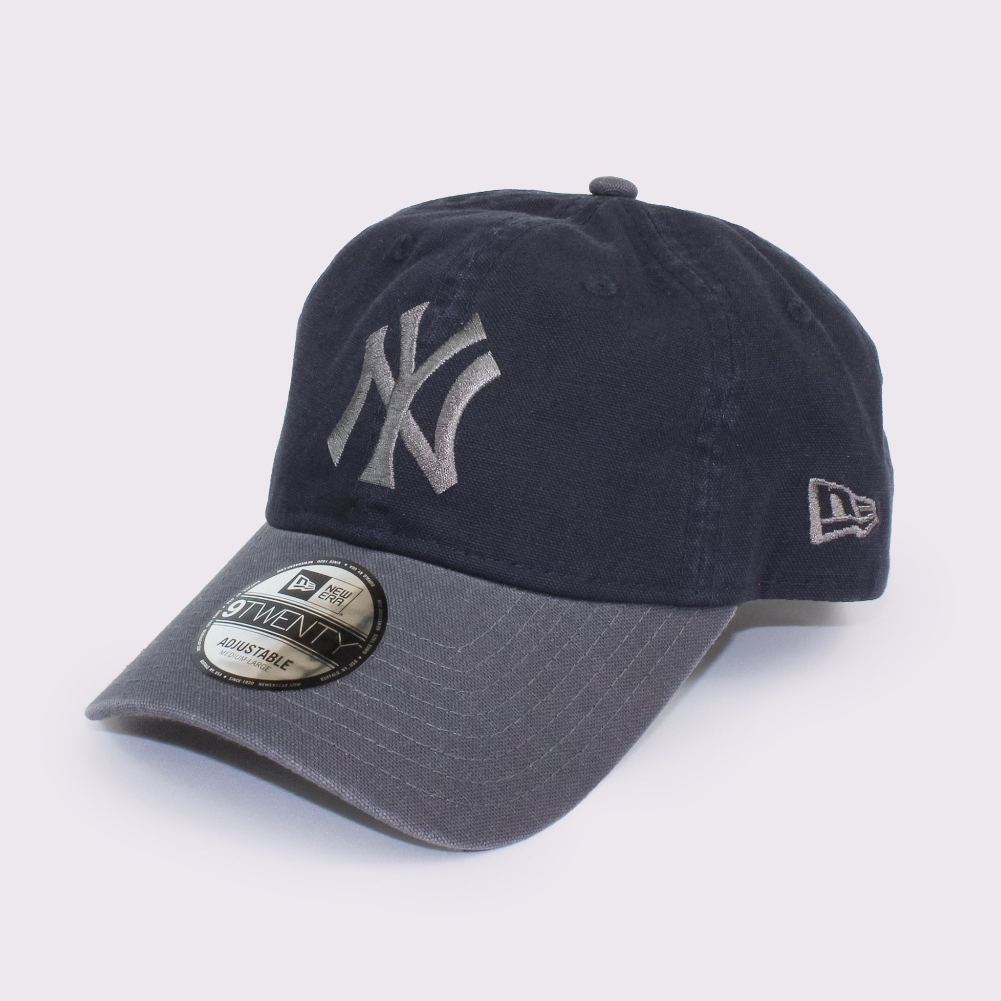 NEW ERA 9TWENTY Washed Duck ニューヨーク・ヤンキース ネイビー グラファイトバイザー |【公式】帽子専門店 ATRENA（アトレナ） オンラインストア
