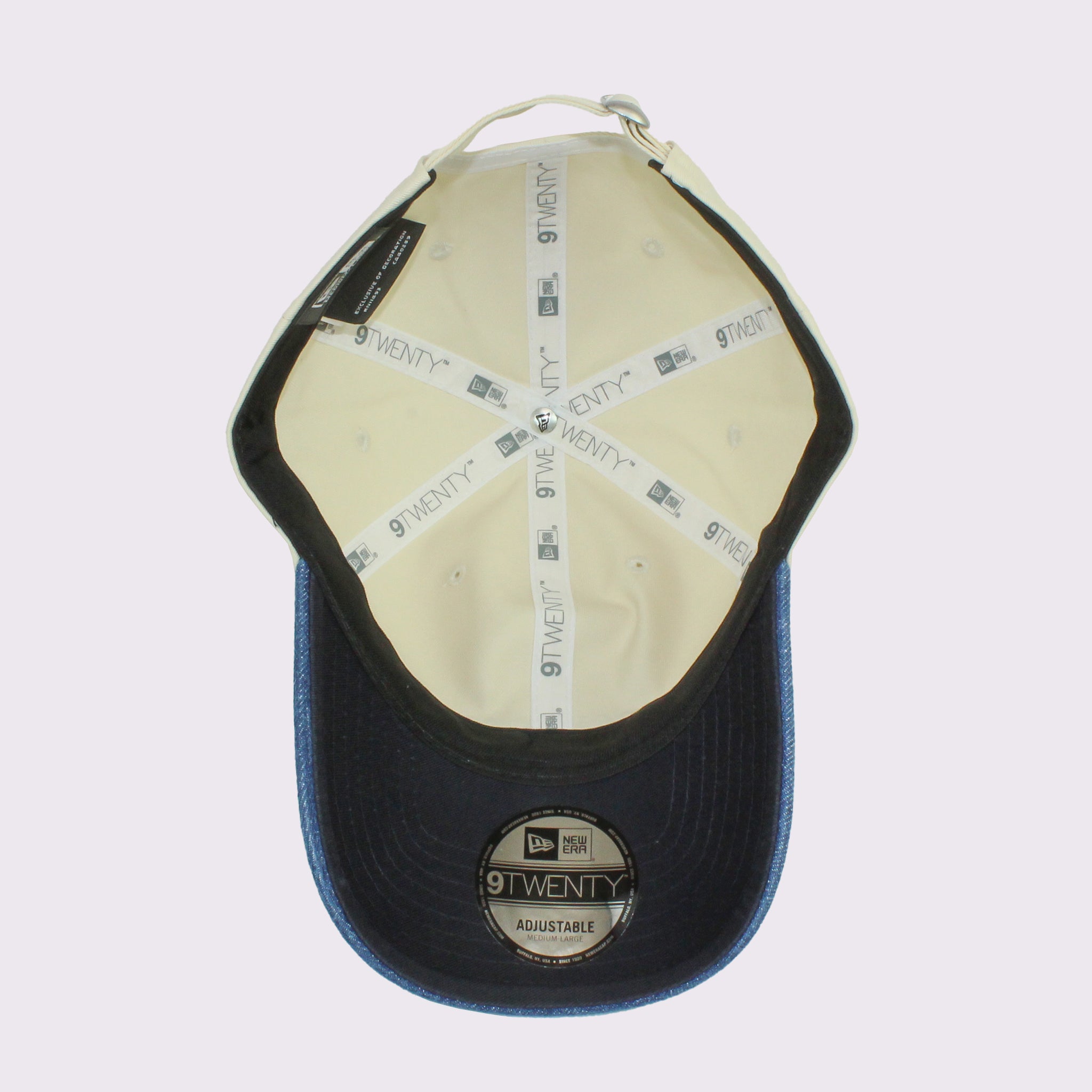 NEW ERA 9TWENTY 2-Tone TPUロゴ ライトクリーム ウォッシュドデニムバイザー |【公式】帽子専門店 ATRENA（アトレナ） オンラインストア
