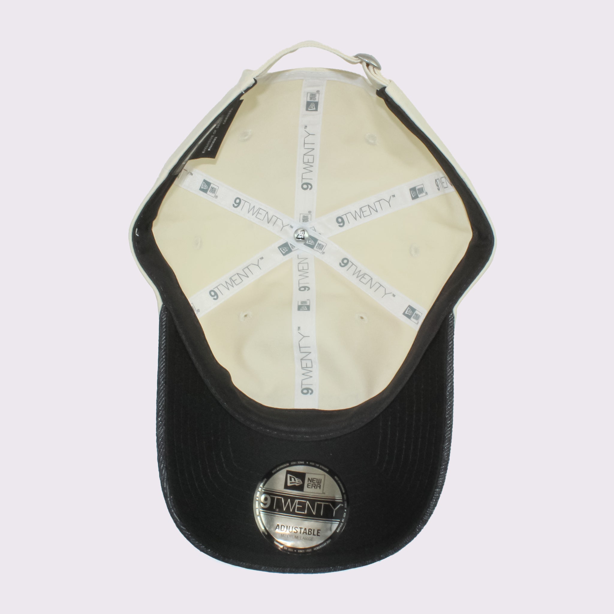 NEW ERA 9TWENTY 2-Tone TPUロゴ ライトクリーム ブラックデニムバイザー |【公式】帽子専門店 ATRENA（アトレナ） オンラインストア