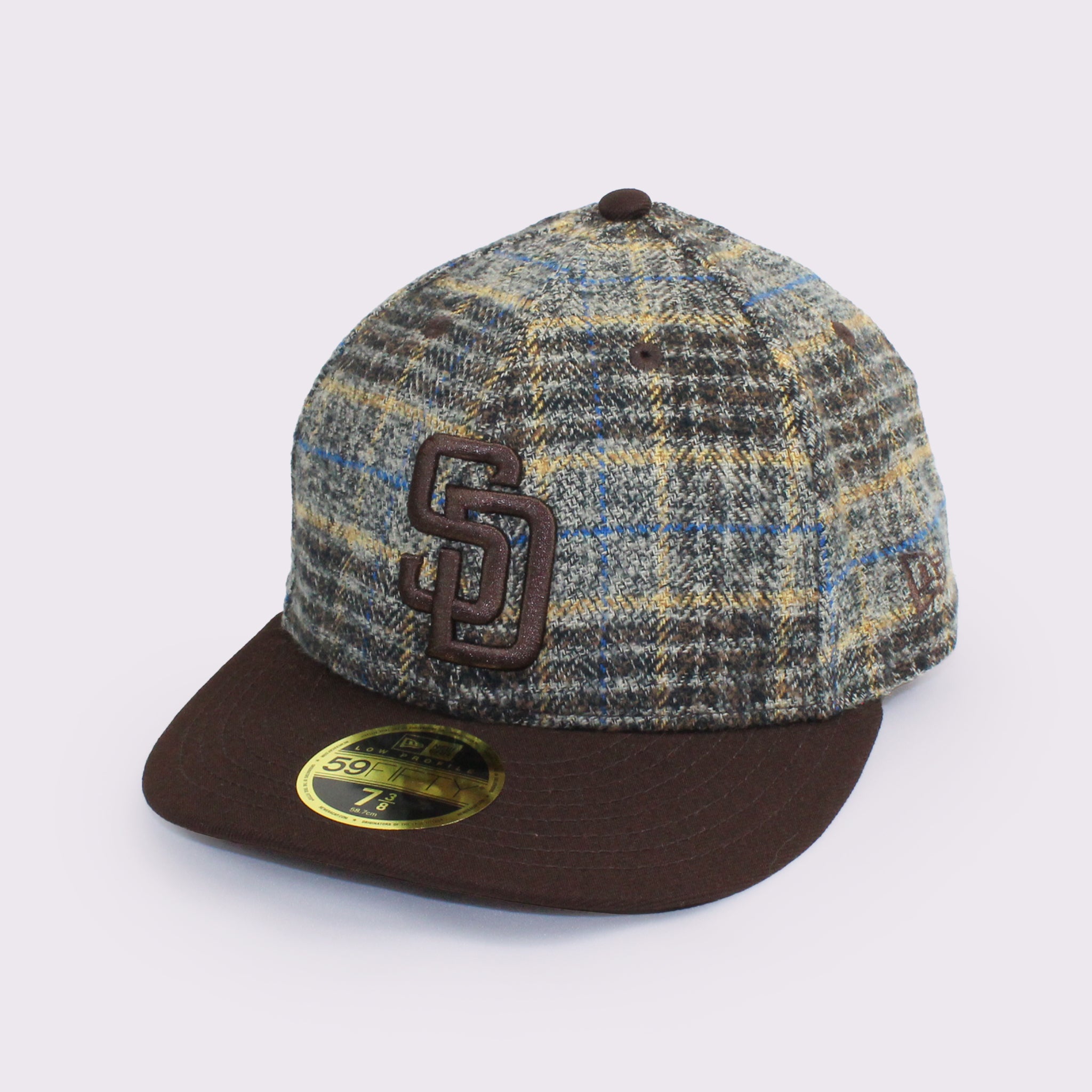 NEW ERA LP 59FIFTY MLB Plaid Flannel フランネル チェック サンディエゴ･パドレス ブラウン バーンウッド
