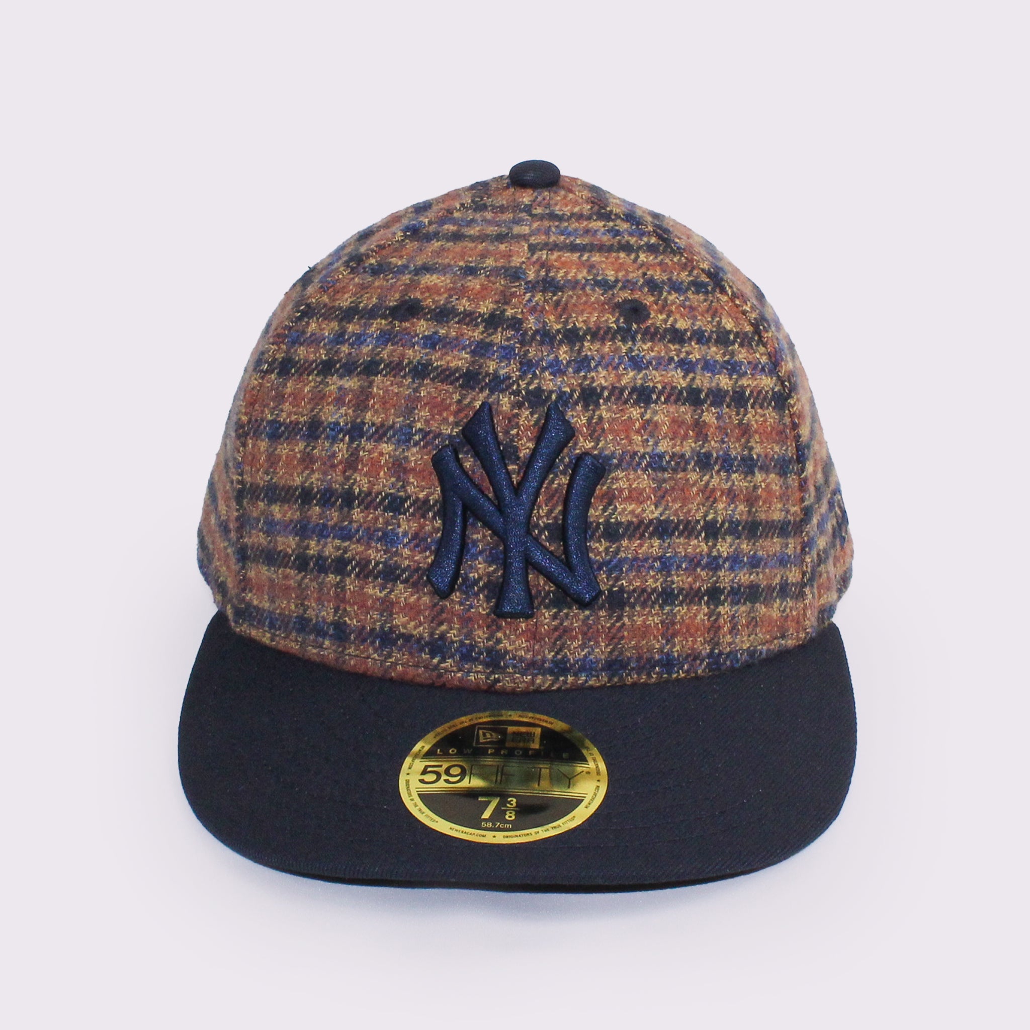 NEW ERA LP 59FIFTY MLB Plaid Flannel フランネル チェック ニューヨーク・ヤンキース ブラウン ネイビー