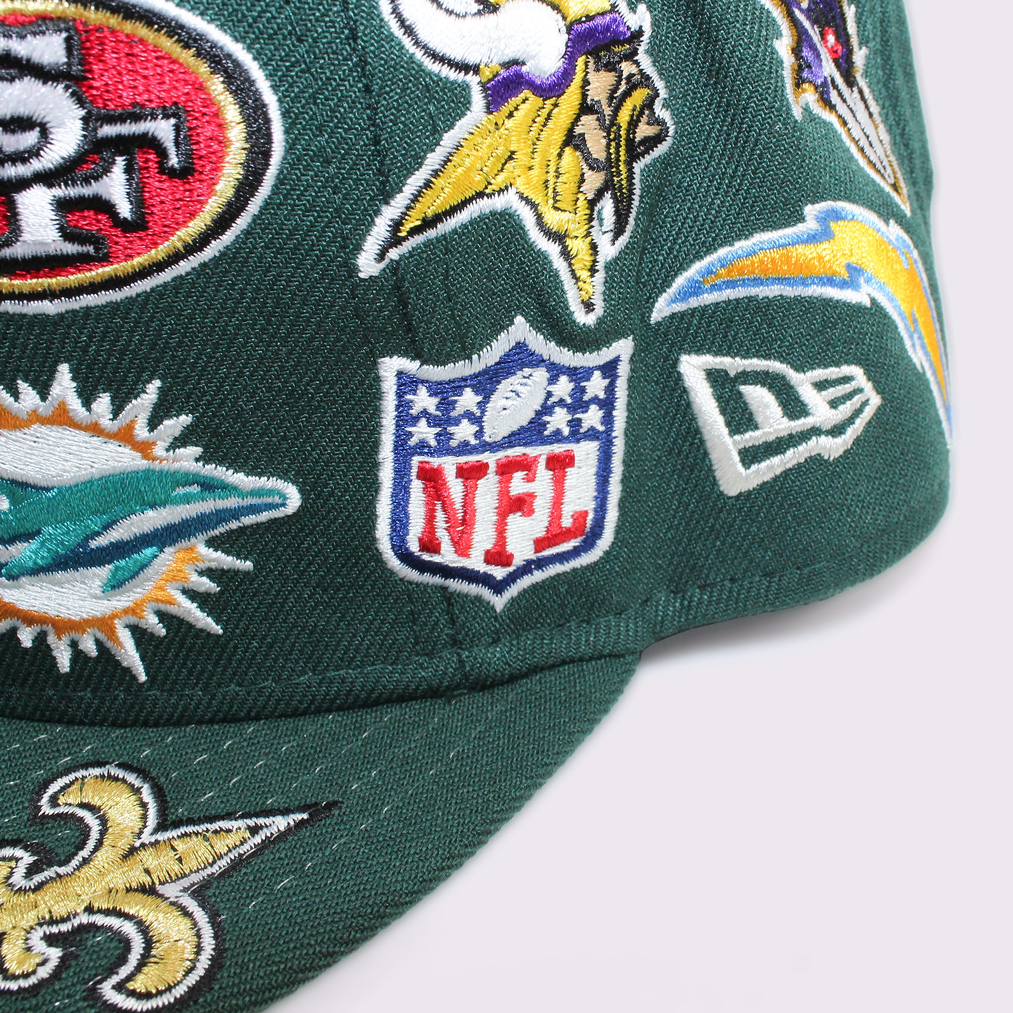 NEW ERA 9FIFTY Team Logo Allover NFL ダークグリーン M/L