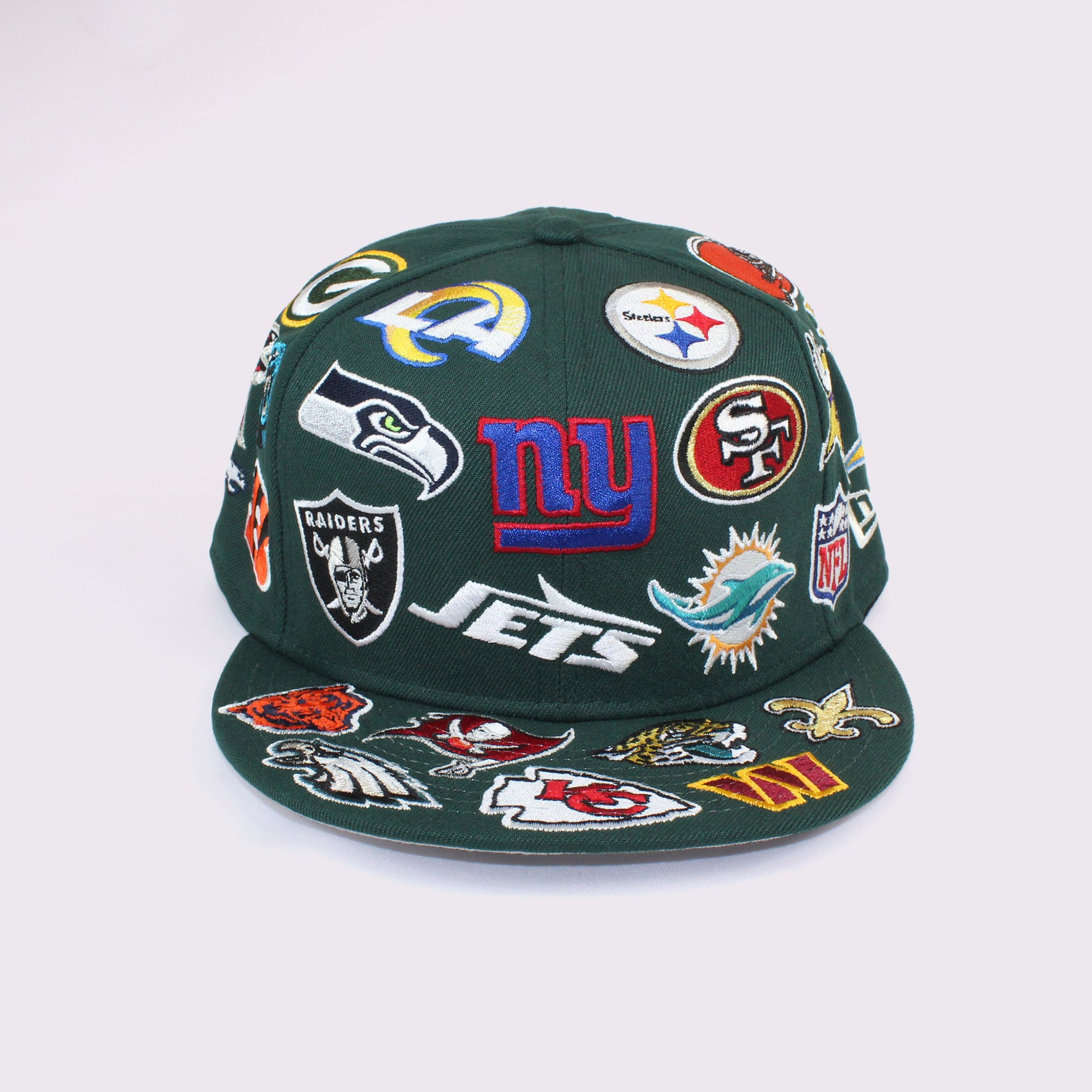 NEW ERA 9FIFTY Team Logo Allover NFL ダークグリーン M/L