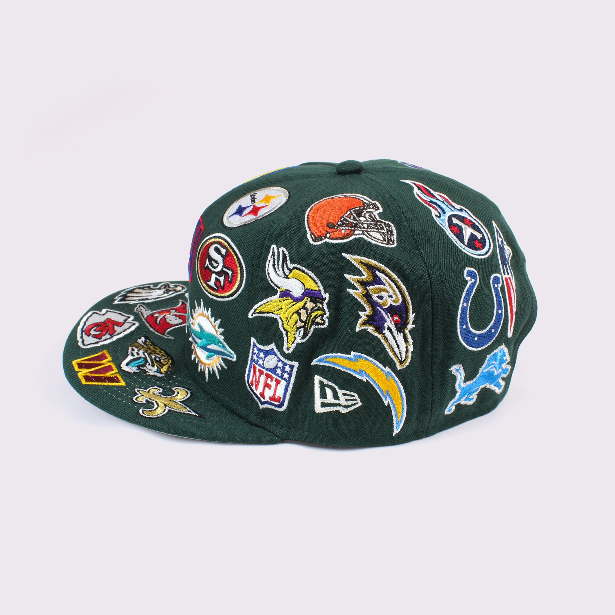 NEW ERA 9FIFTY Team Logo Allover NFL ダークグリーン M/L