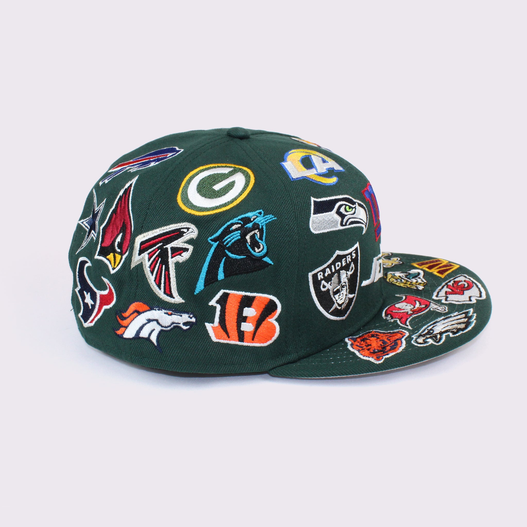 NEW ERA 9FIFTY Team Logo Allover NFL ダークグリーン M/L