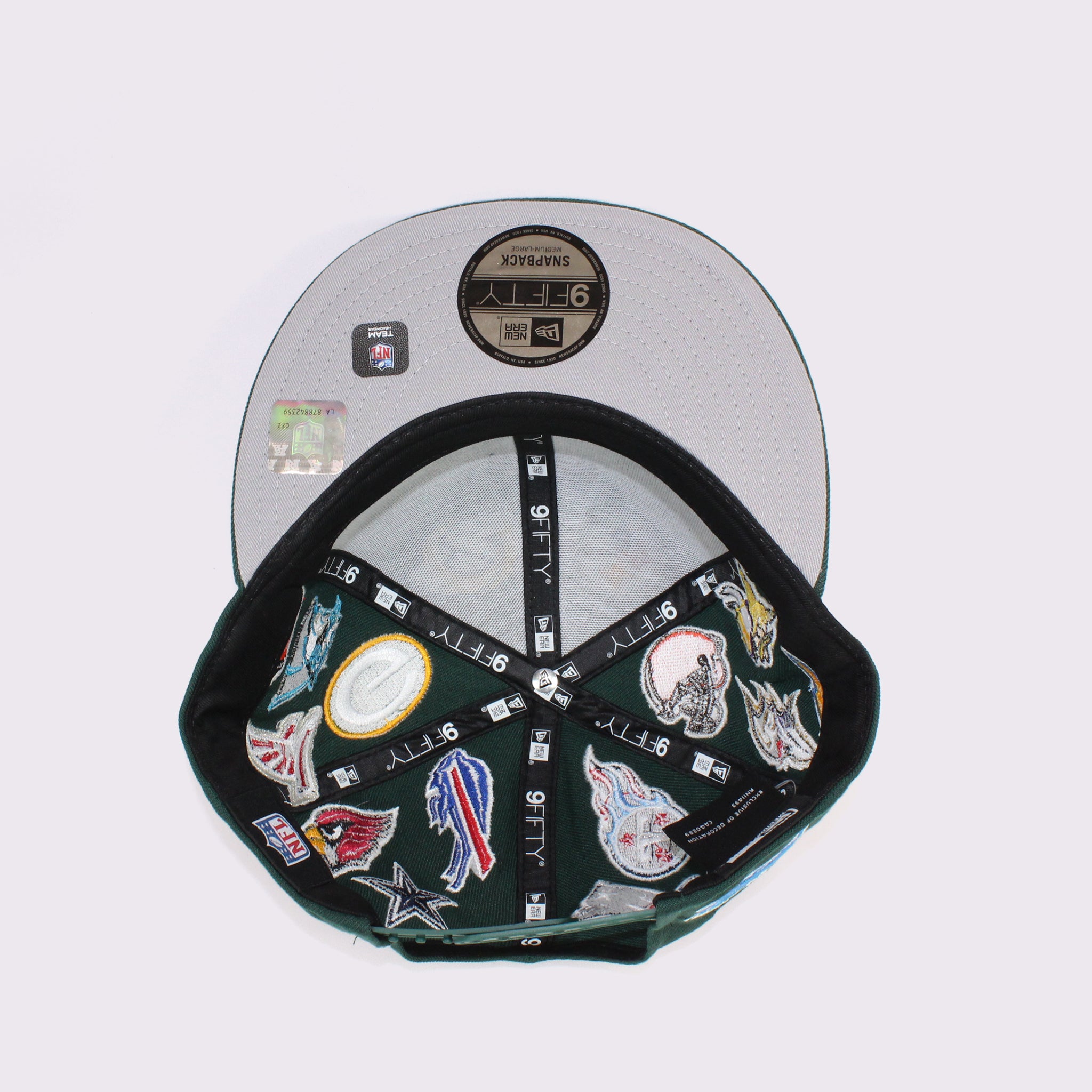 NEW ERA 9FIFTY Team Logo Allover NFL ダークグリーン M/L