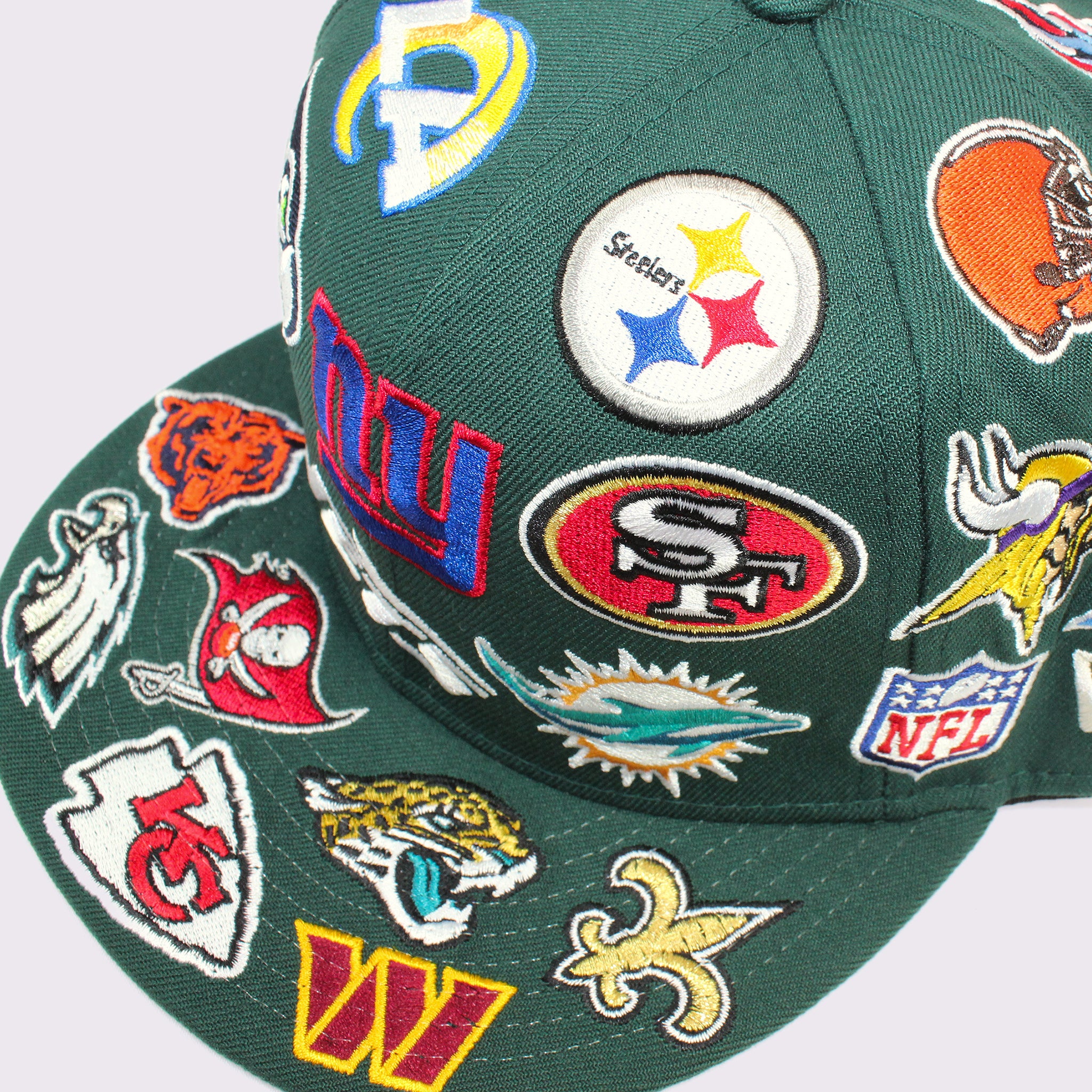 NEW ERA 9FIFTY Team Logo Allover NFL ダークグリーン M/L