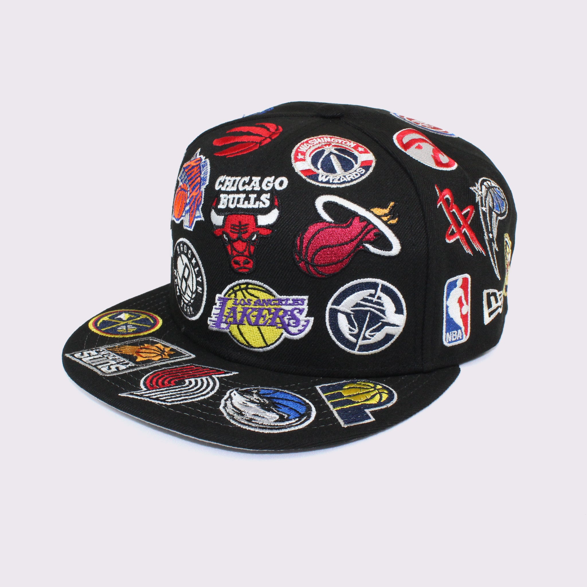 NEW ERA 9FIFTY Team Logo Allover NBA ブラック M/L