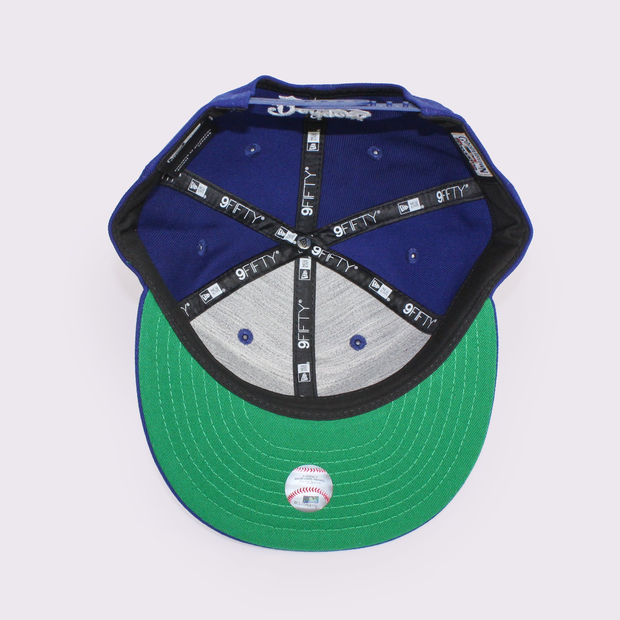 NEW ERA 9FIFTY ソフトバックラム MLB ダブルロゴ ロサンゼルス・ドジャース クーパーズタウン ダークロイヤル オプティックホワイト ケリーグリーン