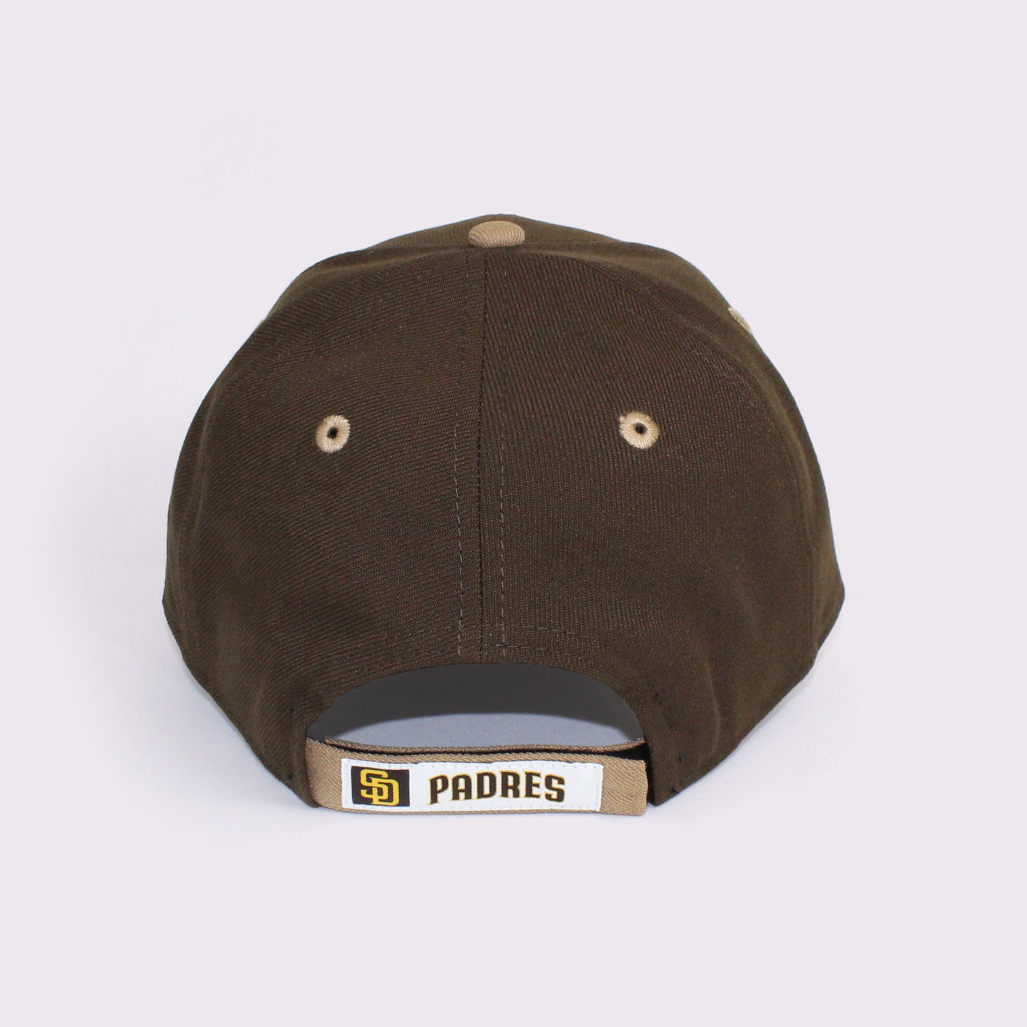 NEW ERA 9FORTY 2-Tone Woven Label サンディエゴ・パドレス ウォルナット カーキバイザー