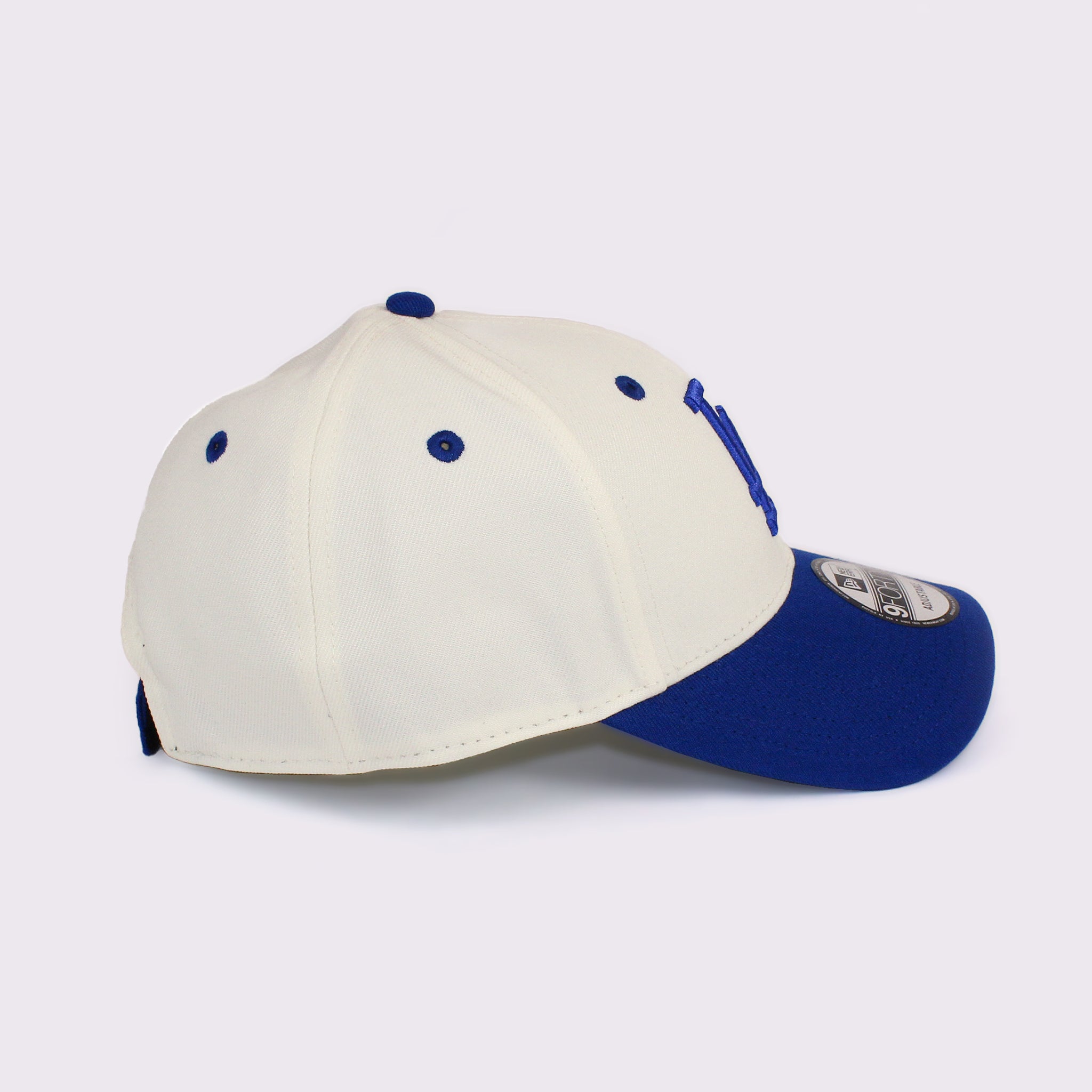 NEW ERA 9FORTY 2-Tone Woven Label ロサンゼルス・ドジャース クローム ロイヤルバイザー