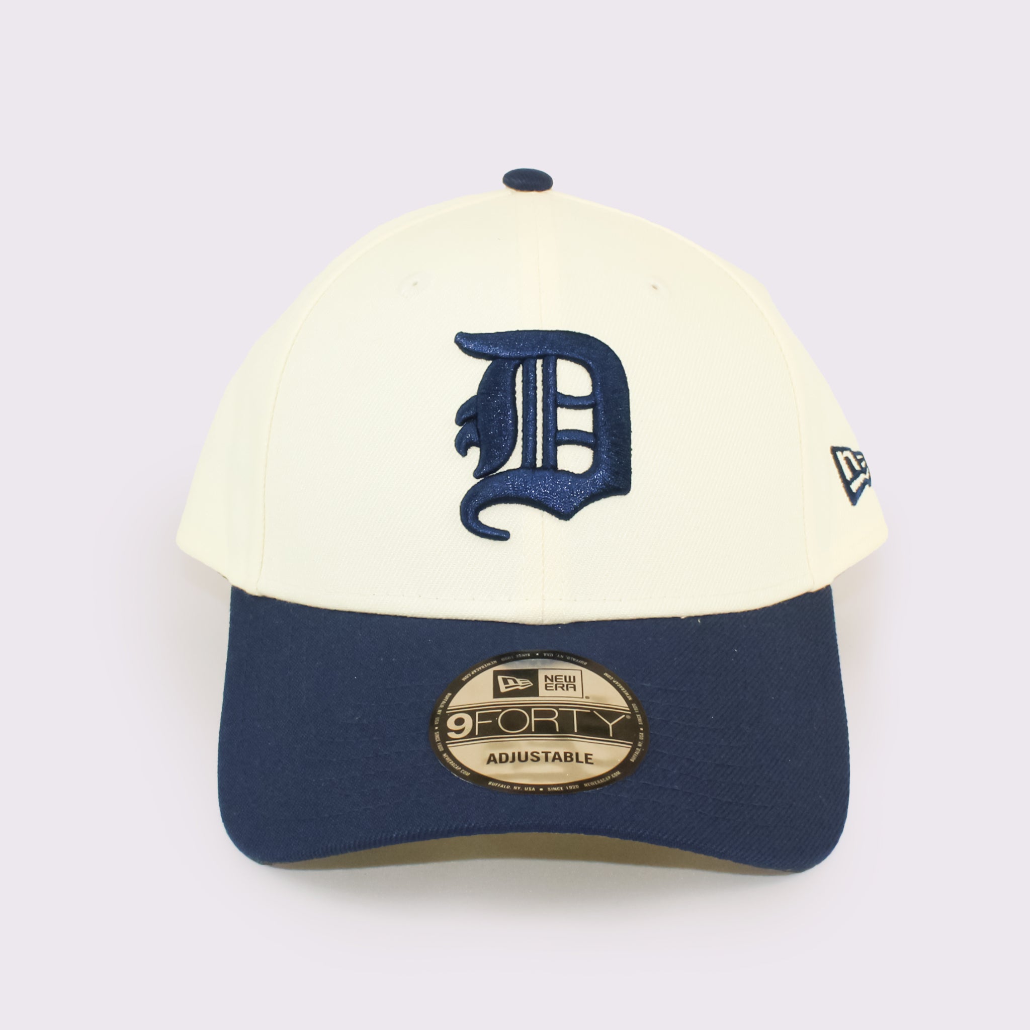 NEW ERA 9FORTY MLB 2-Tone デトロイト・タイガース クーパーズタウン ワインコルク ライトネイビーバイザー