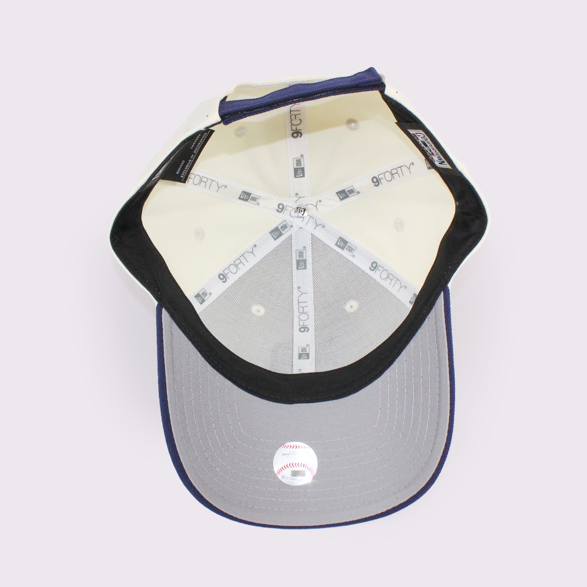 NEW ERA 9FORTY MLB 2-Tone デトロイト・タイガース クーパーズタウン ワインコルク ライトネイビーバイザー