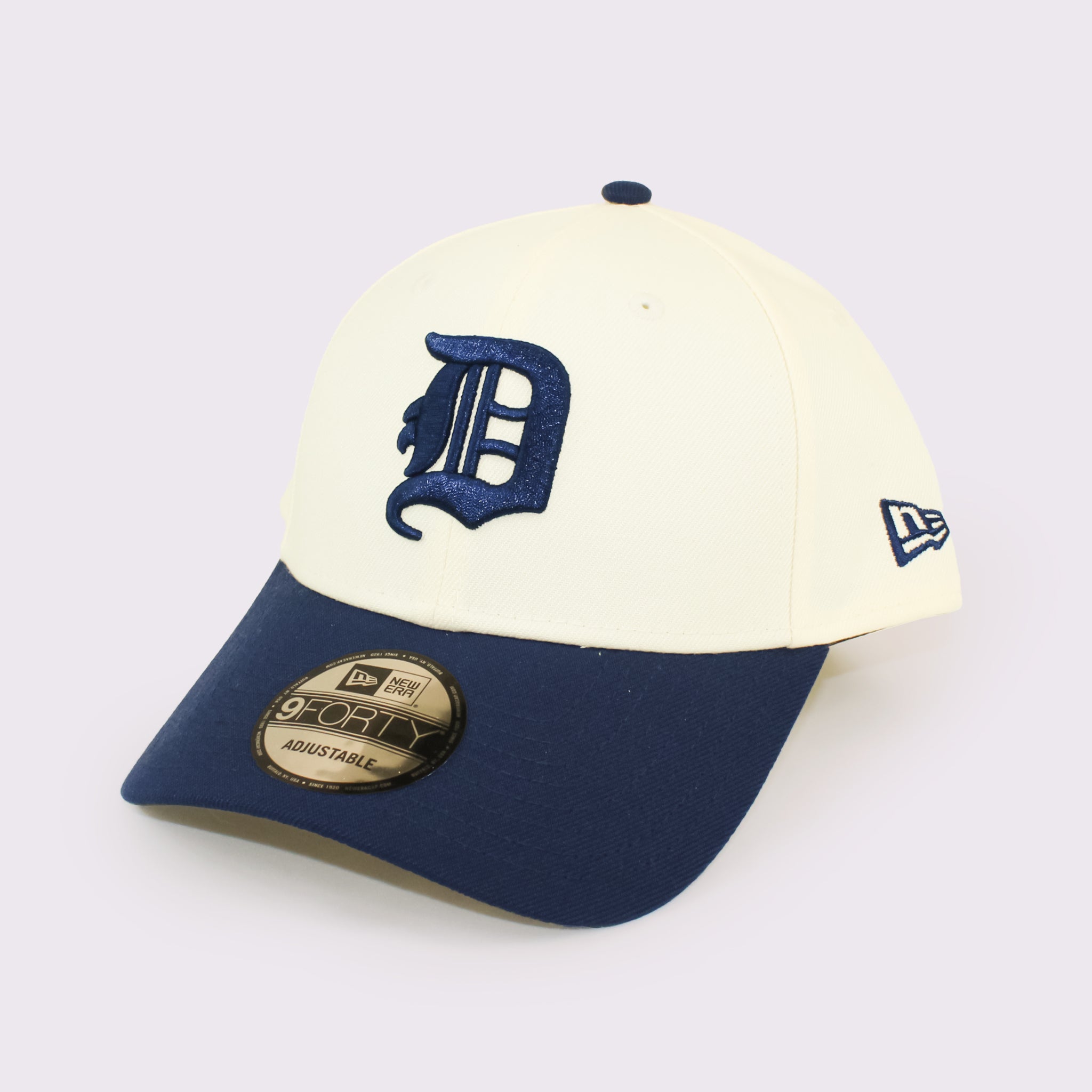 NEW ERA 9FORTY MLB 2-Tone デトロイト・タイガース クーパーズタウン ワインコルク ライトネイビーバイザー
