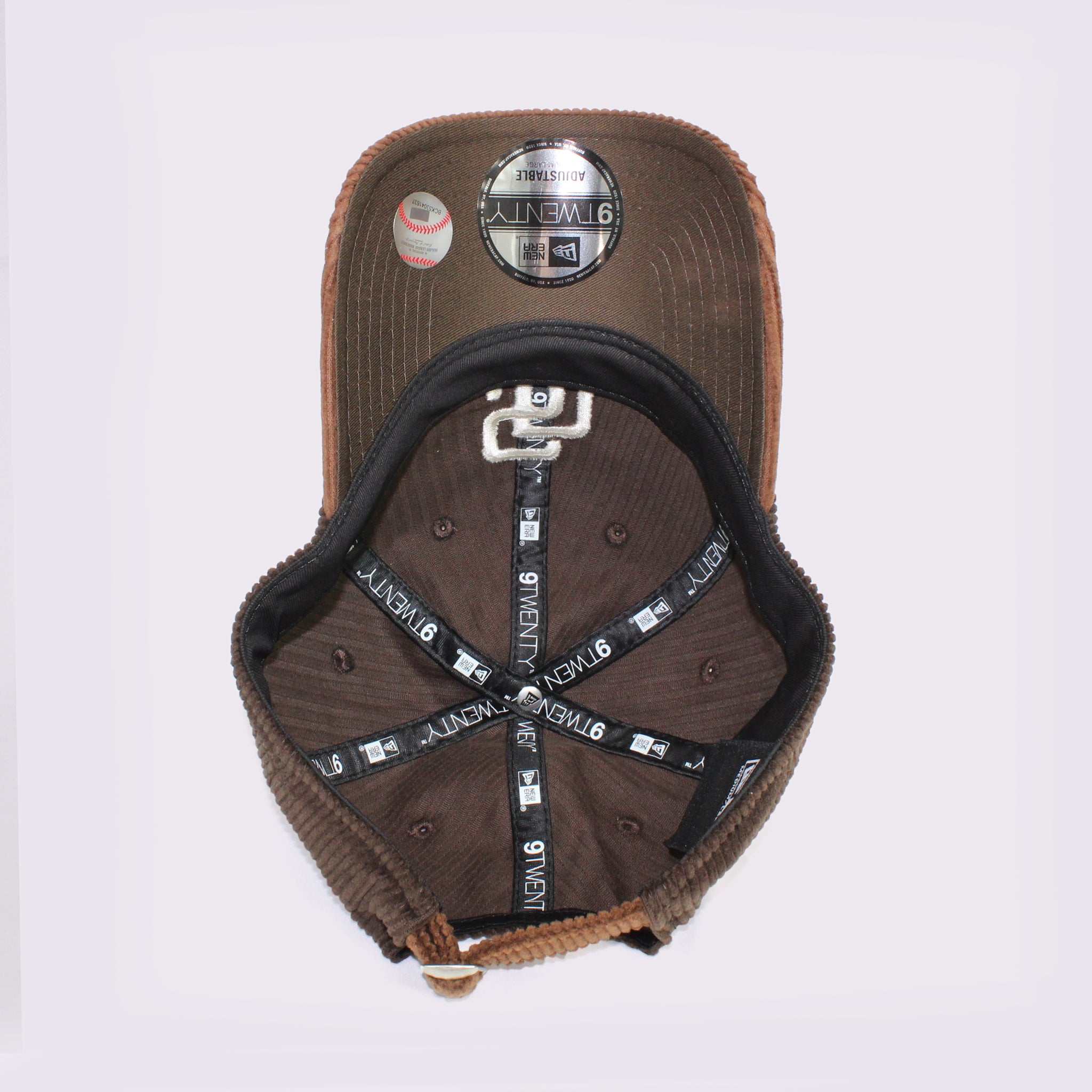 NEW ERA 9TWENTY Corduroy コーデュロイ サンディエゴ・パドレス ダークブラウン ブラウンバイザー M/L