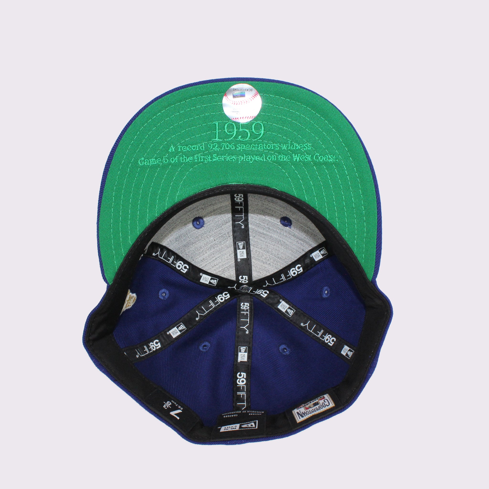 NEW ERA 59FIFTY ソフトバックラム World Series ロサンゼルス・ドジャース クーパーズタウン ダークロイヤル