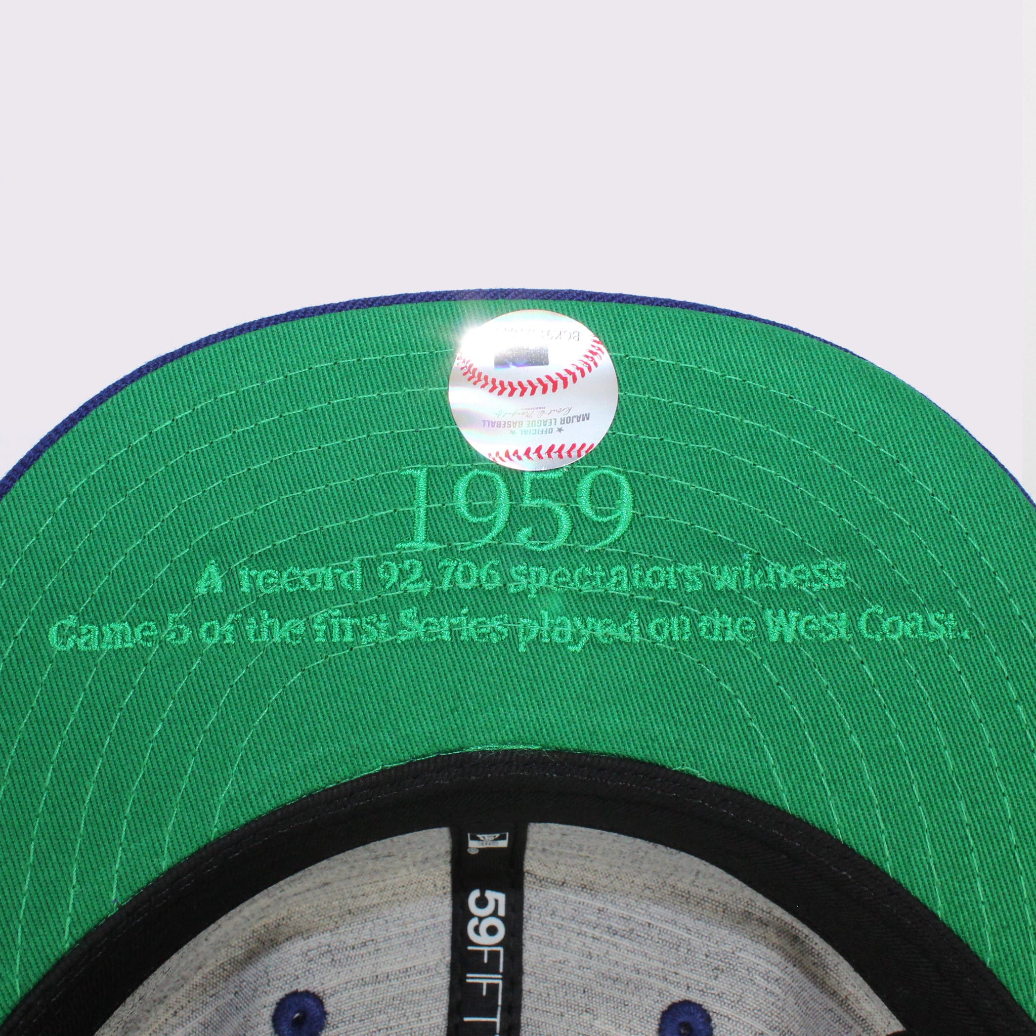 NEW ERA 59FIFTY ソフトバックラム World Series ロサンゼルス・ドジャース クーパーズタウン ダークロイヤル