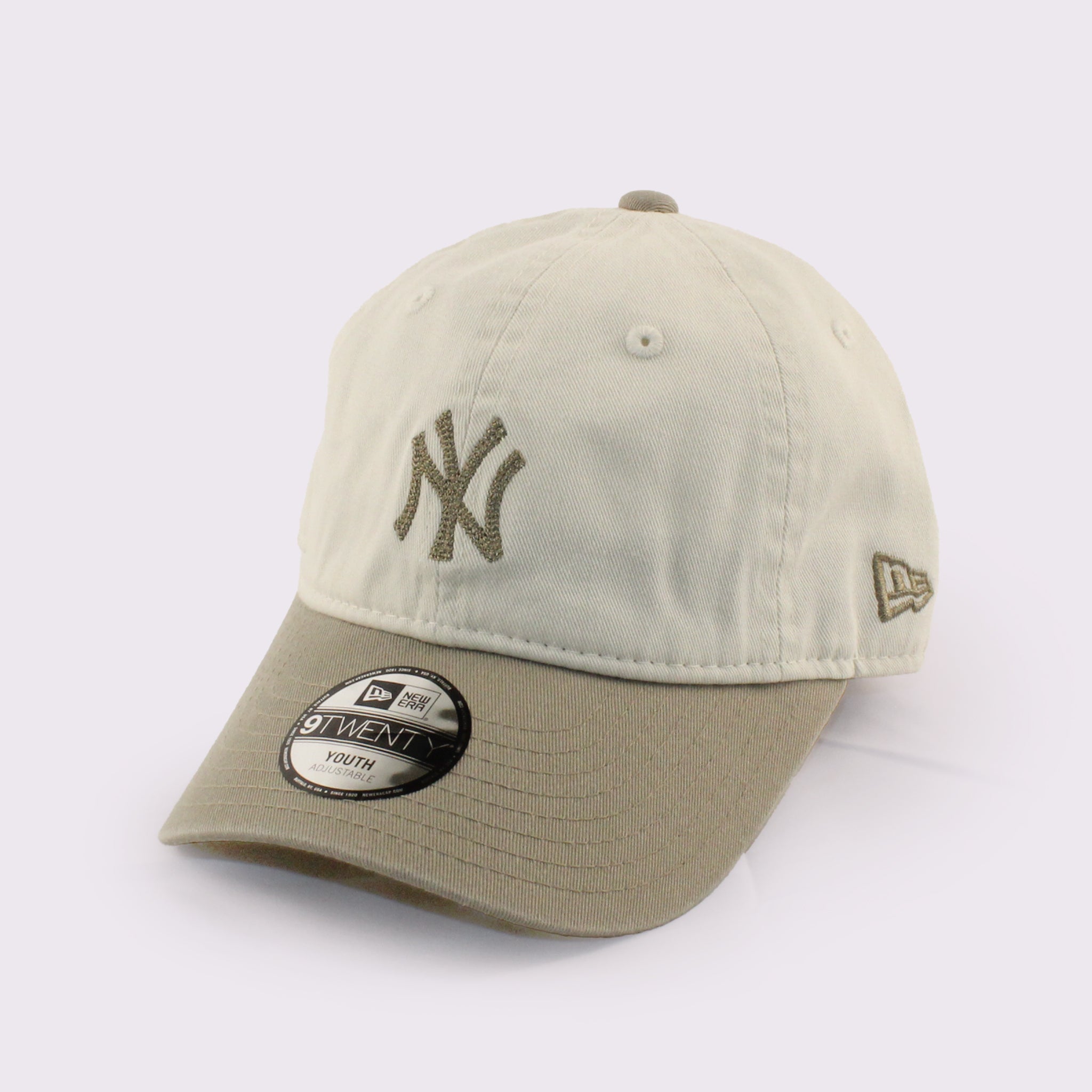 NEW ERA キッズ Youth 9TWENTY MLB Chain Stitch チェーンステッチ ニューヨーク･ヤンキース アイボリー/ペブル
