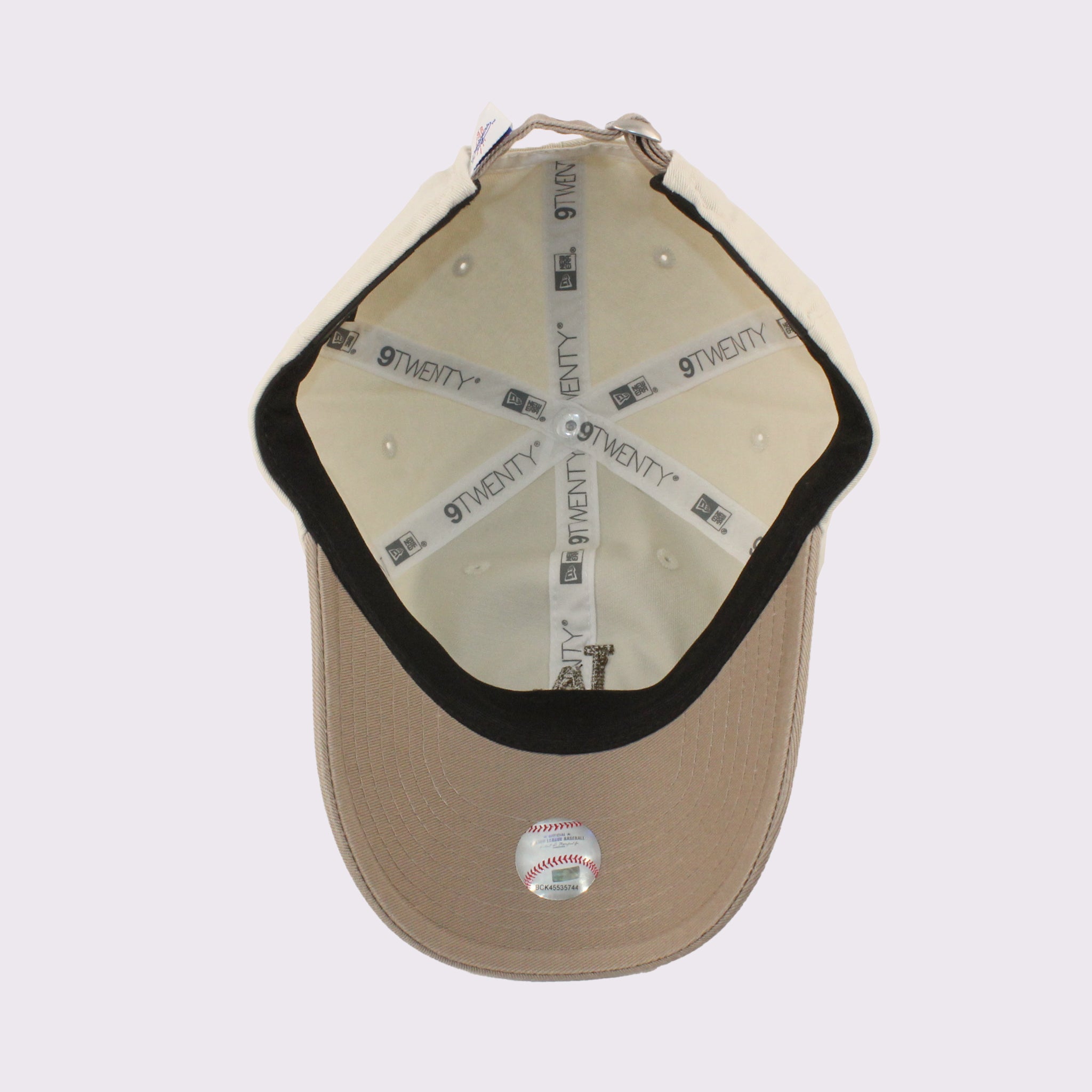 NEW ERA キッズ Youth 9TWENTY MLB Chain Stitch チェーンステッチ ロサンゼルス・ドジャース アイボリー/アッシュブラウン