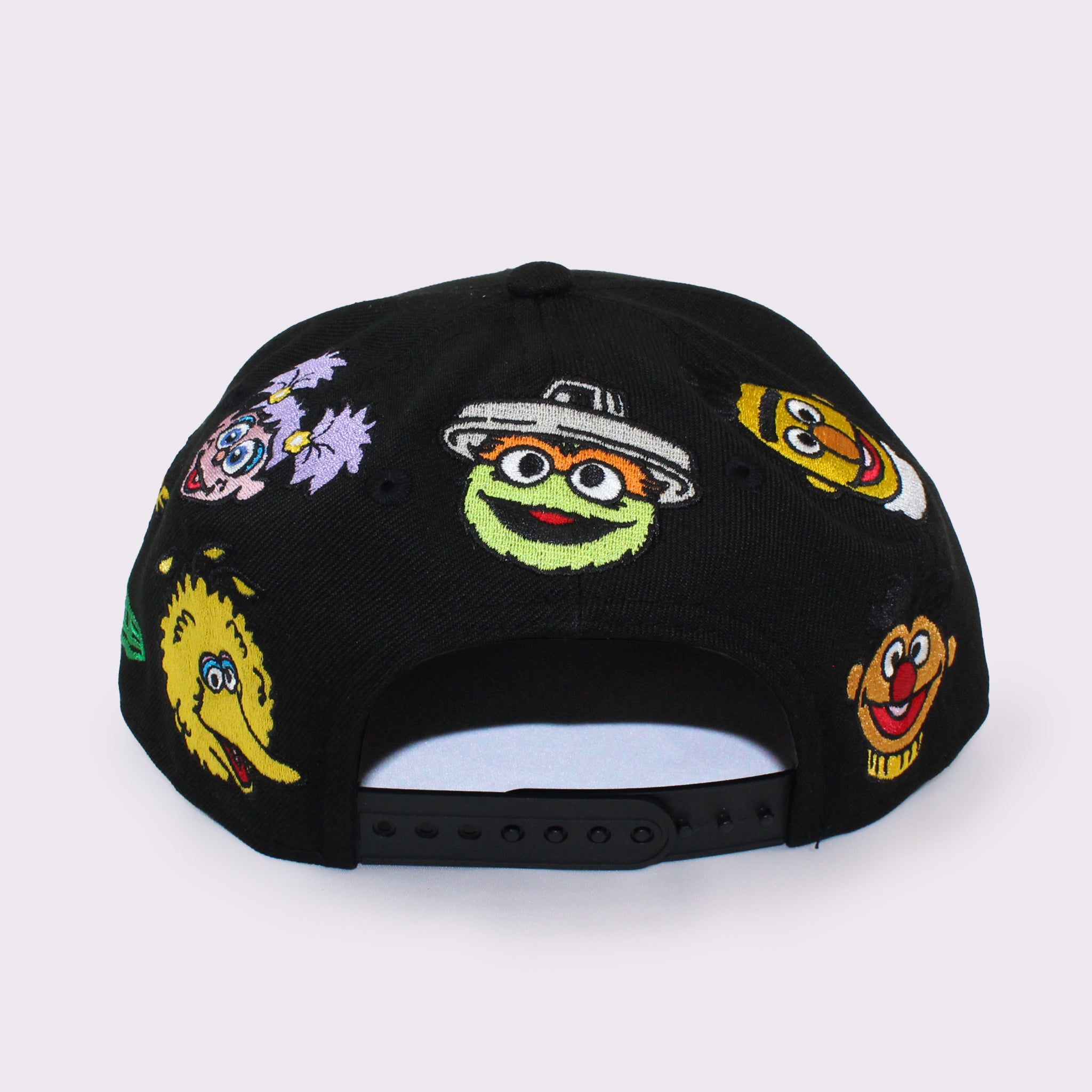 NEW ERA キッズ Youth 9FIFTY SESAME STREET セサミストリート オールオーバー ブラック