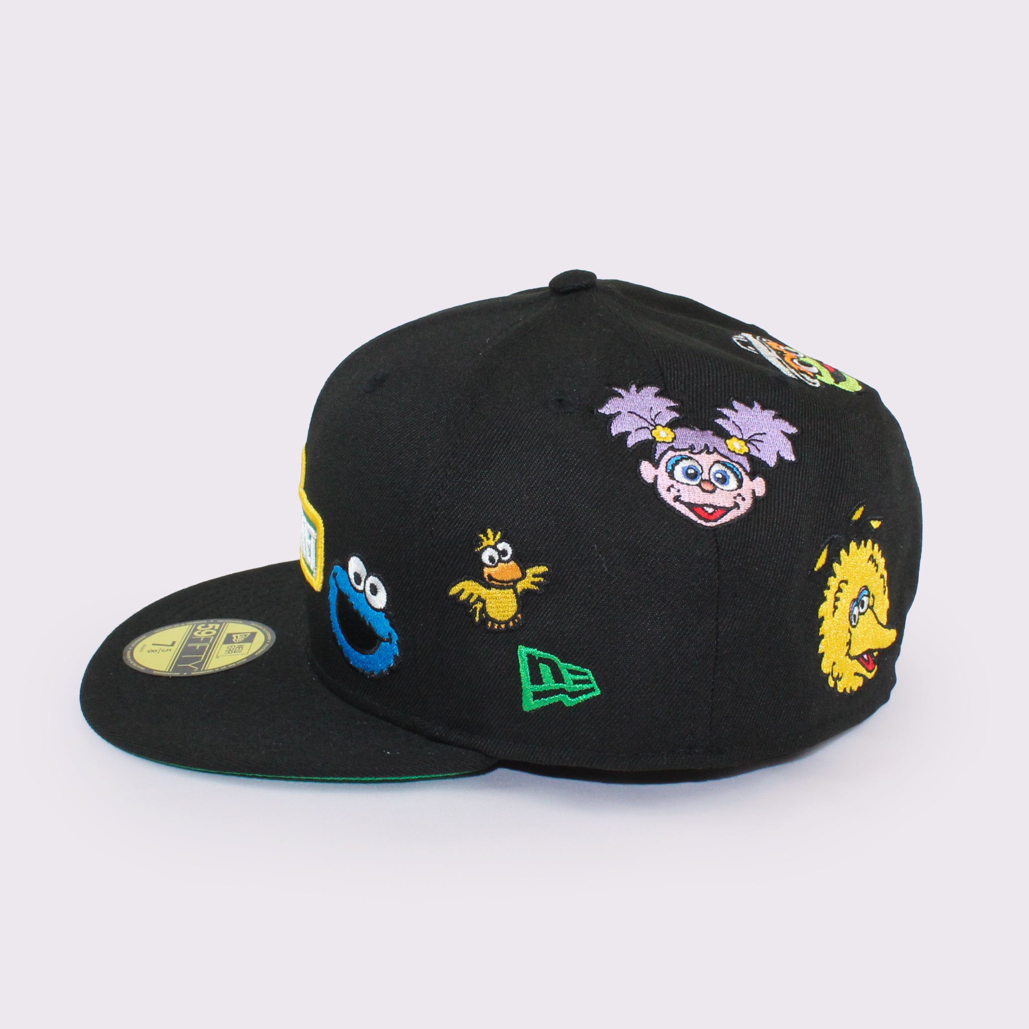 NEW ERA 59FIFTY SESAME STREET セサミストリート オールオーバー ブラック