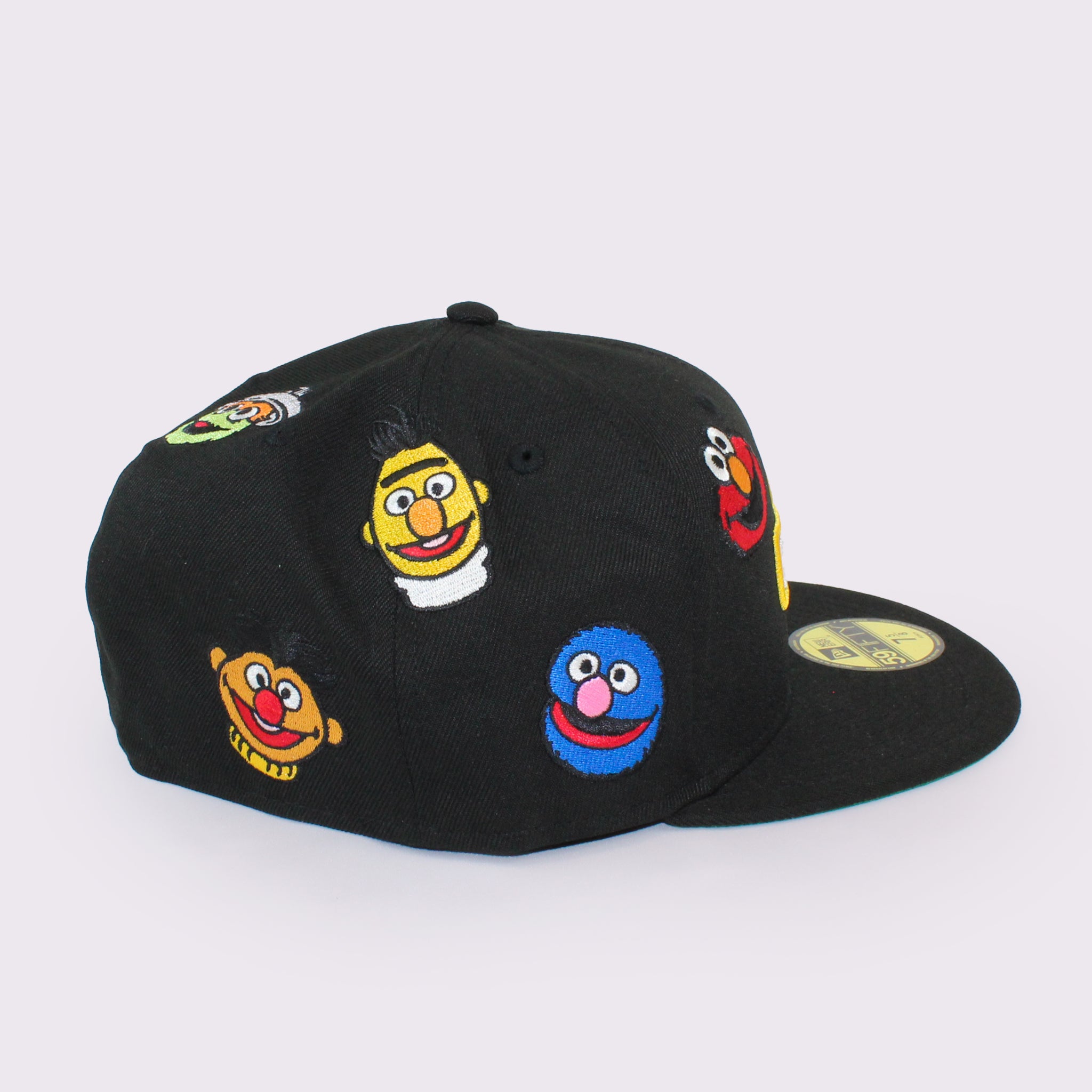 NEW ERA 59FIFTY SESAME STREET セサミストリート オールオーバー ブラック