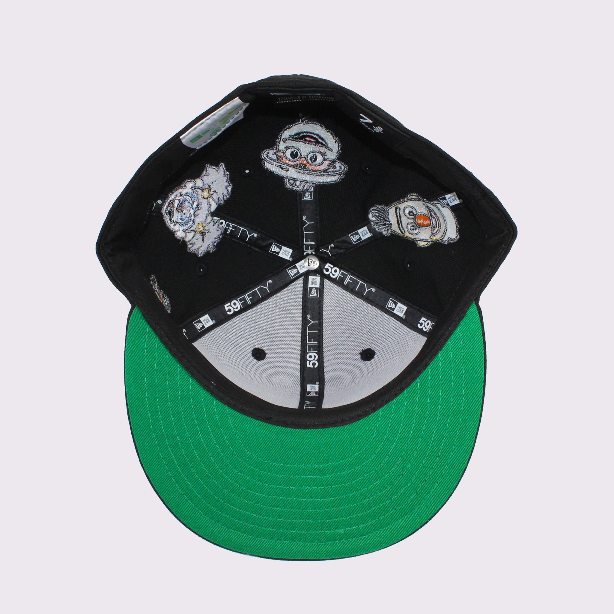 NEW ERA 59FIFTY SESAME STREET セサミストリート オールオーバー ブラック