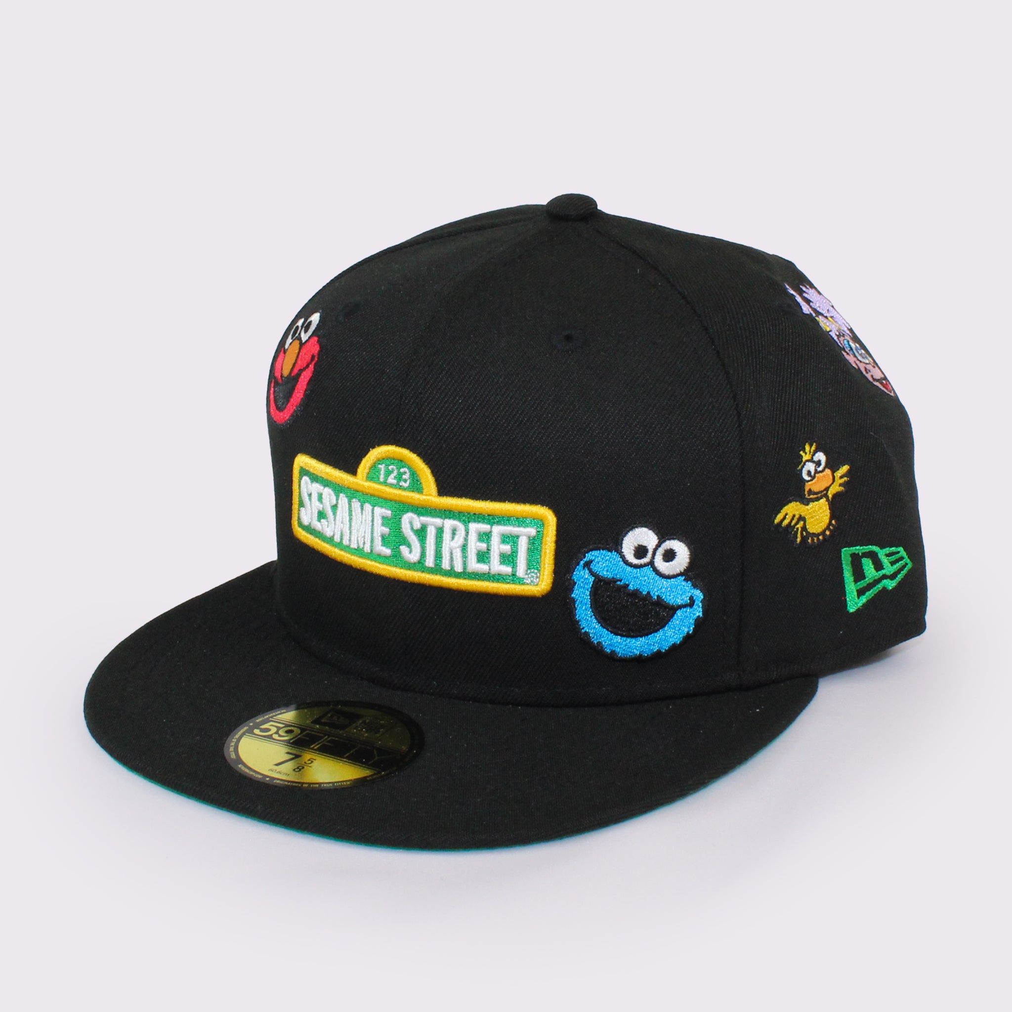 NEW ERA 59FIFTY SESAME STREET セサミストリート オールオーバー ブラック