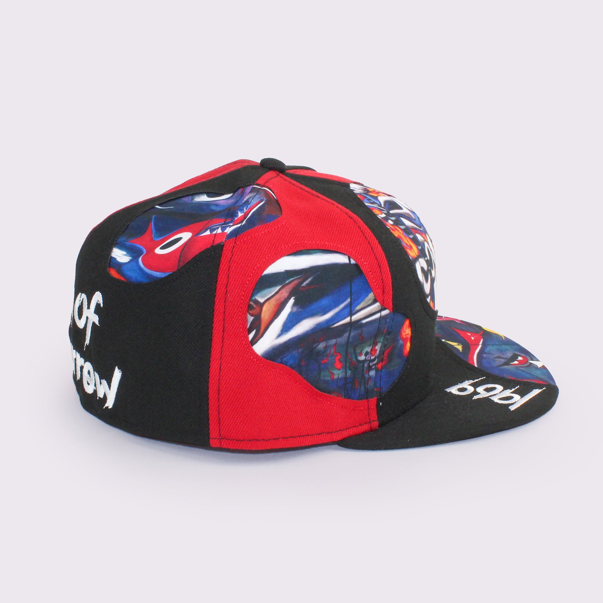 NEW ERA 59FIFTY TARO OKAMOTO 岡本太郎 明日の神話 ブラック/スカーレット