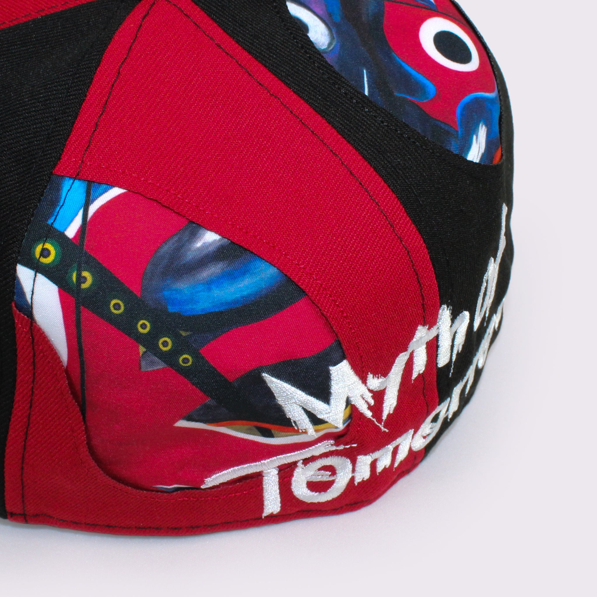 NEW ERA 59FIFTY TARO OKAMOTO 岡本太郎 明日の神話 ブラック/スカーレット