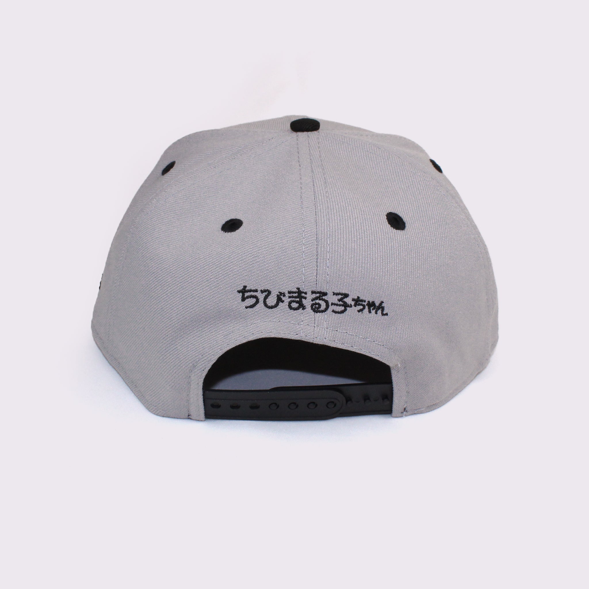 NEW ERA 9FIFTY ちびまる子ちゃん ボックスロゴ まる子 グレー ブラックバイザー　M/L