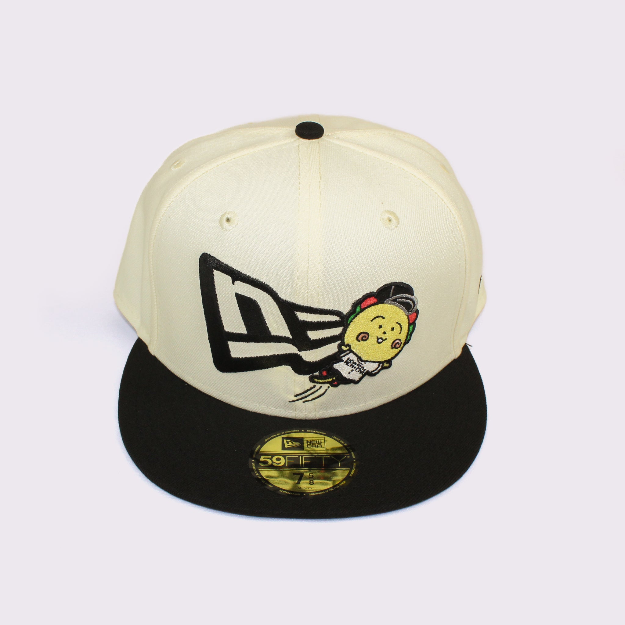 NEW ERA 59FIFTY コジコジ COJI-COJI フラッグロゴ クローム ブラックバイザー