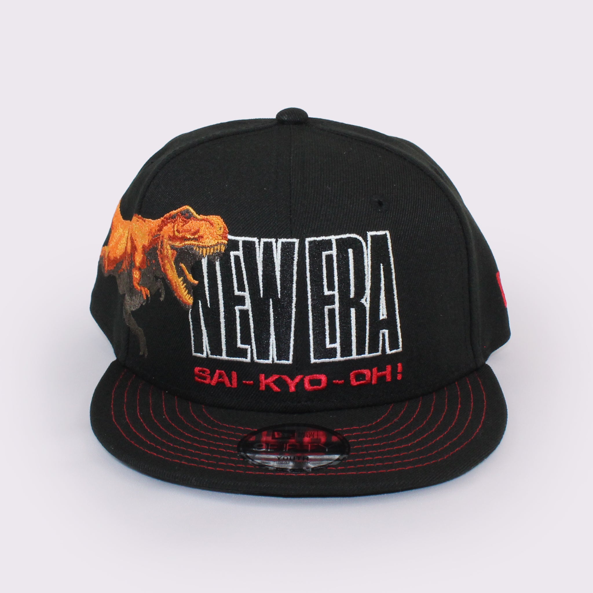 NEW ERA キッズ Youth 9FIFTY 最強王図鑑 ティラノサウルス ブラック