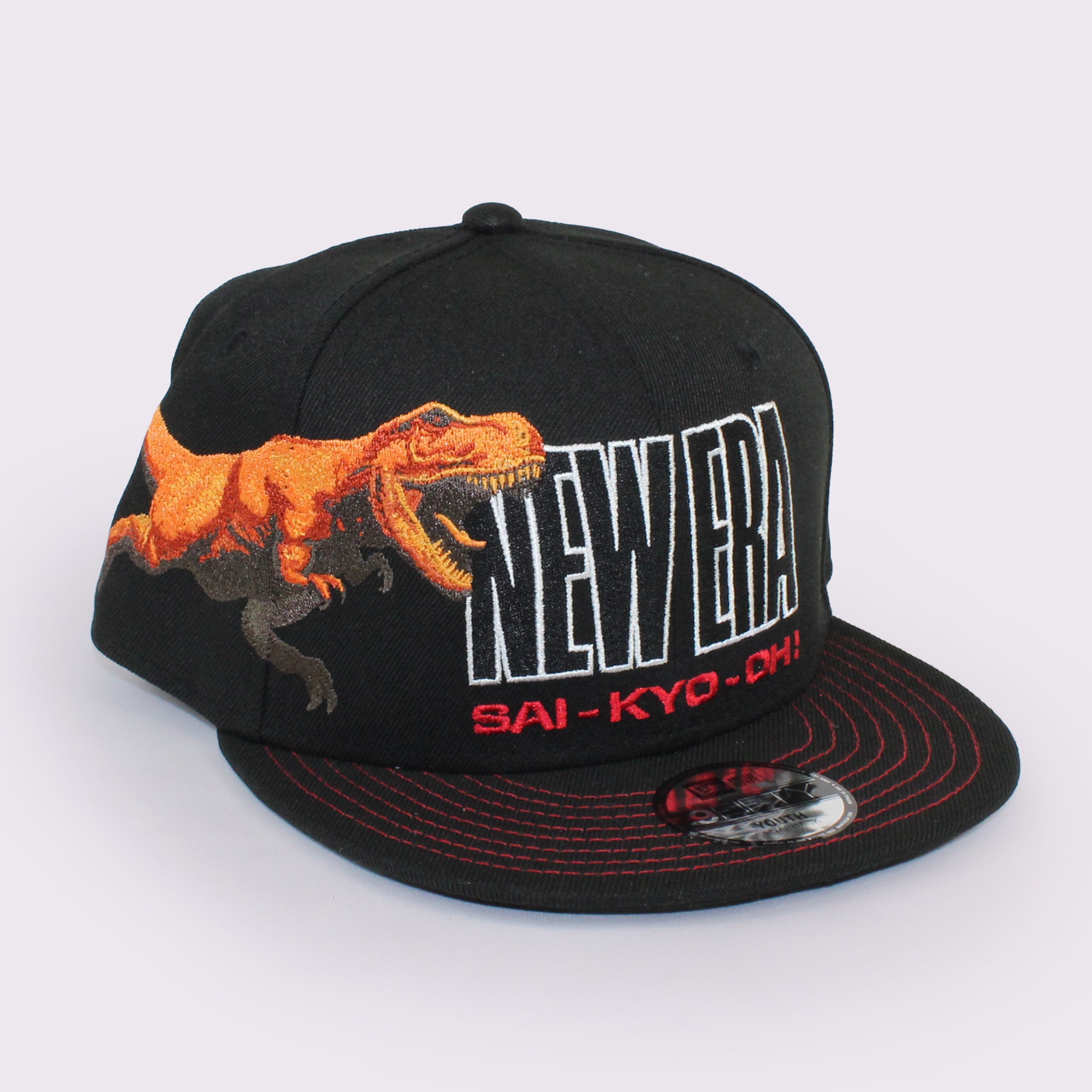 NEW ERA キッズ Youth 9FIFTY 最強王図鑑 ティラノサウルス ブラック