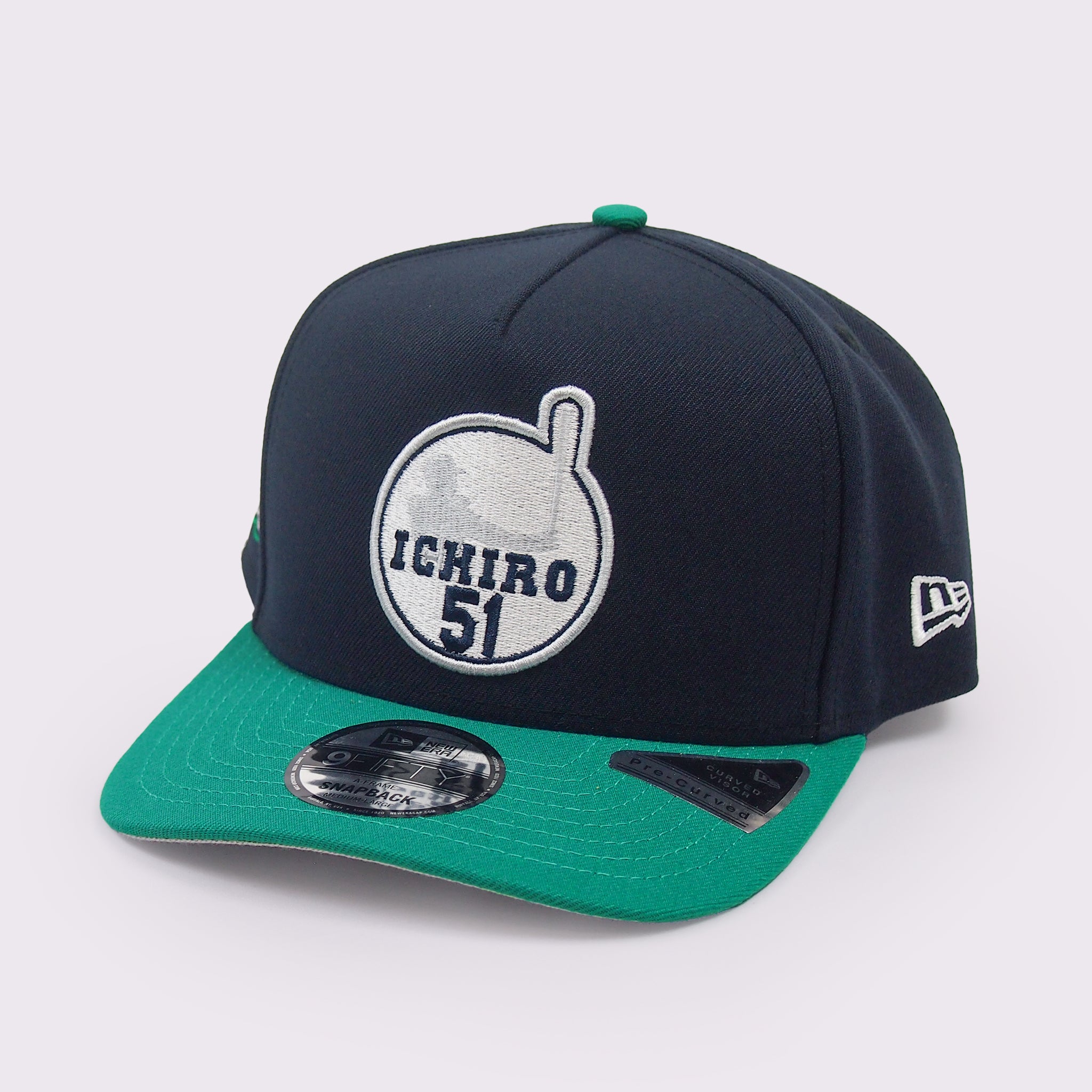 NEW ERA PC 9FIFTY A-Frame Hall of Fame 2025 Ichiro Suzuki シアトル・マリナーズ パッチ ネイビー グリーンバイザー