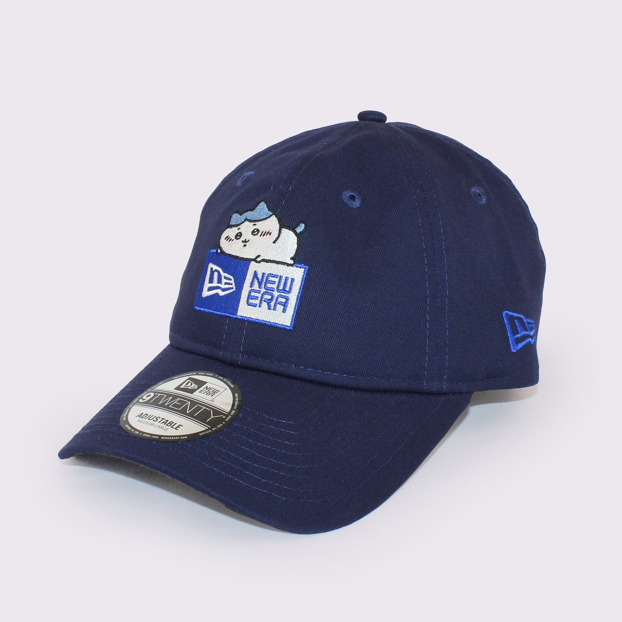 NEW ERA 9TWENTY ちいかわ / ボックスロゴ ハチワレ ライトネイビー