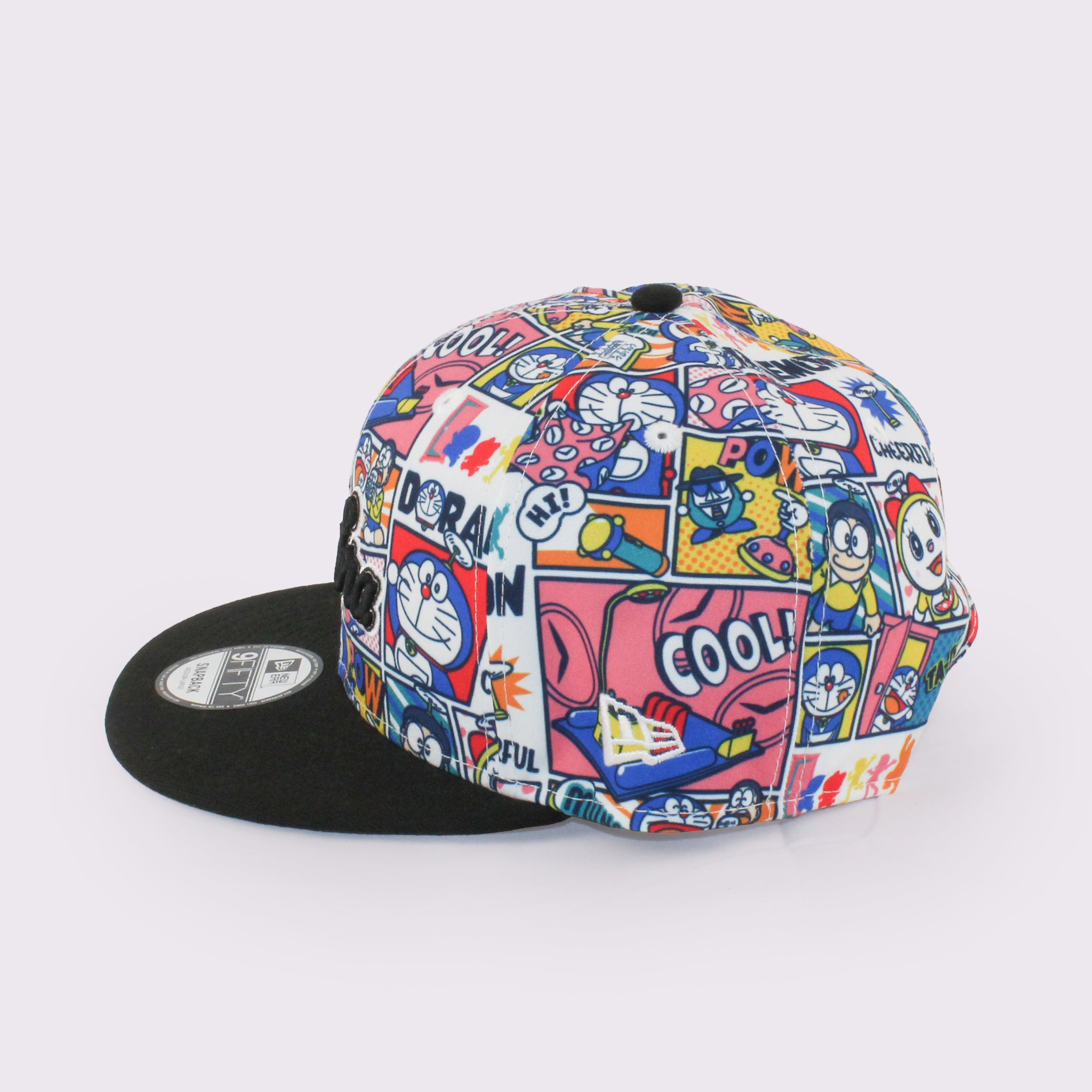 NEW ERA 9FIFTY ドラえもん コミック オールオーバープリント ブラックバイザー