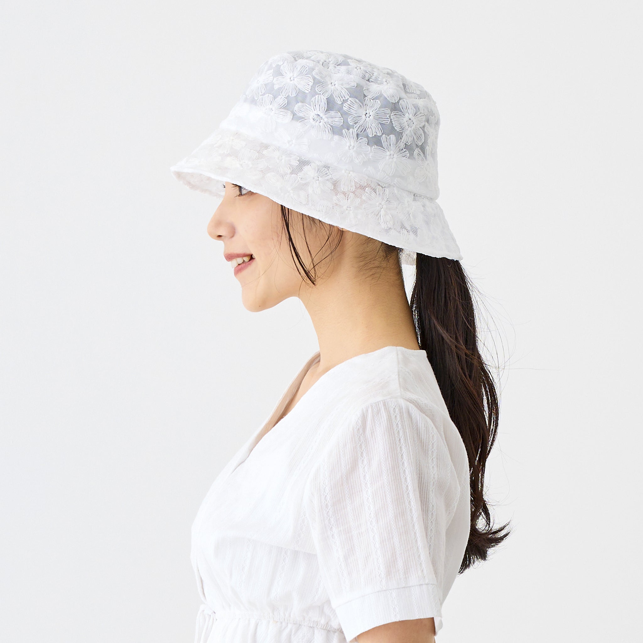 フラワーレースバケット