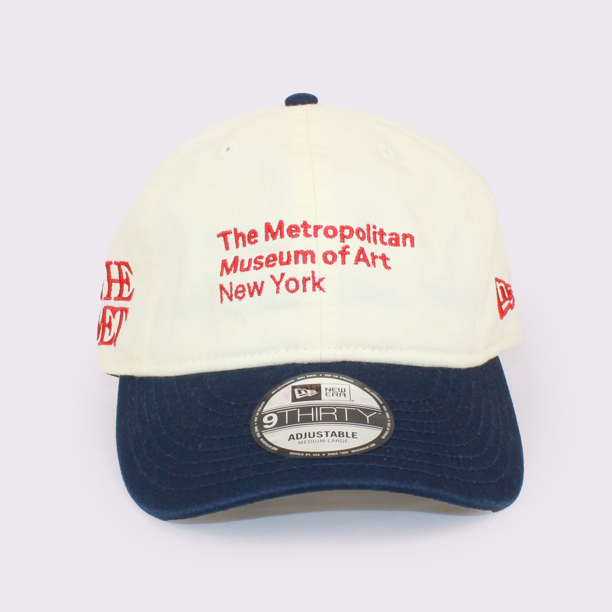 NEW ERA 9THIRTY The Met レザーストラップ クローム オーシャンサイドブルーバイザー