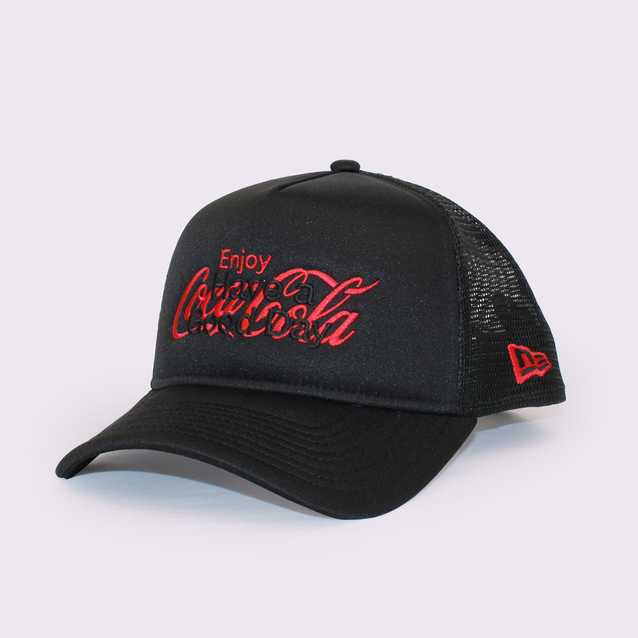 NEW ERA 9FORTY A-Frame トラッカー Coca-Cola designed by Kosuke Kawamura コカ･コーラ ブラック