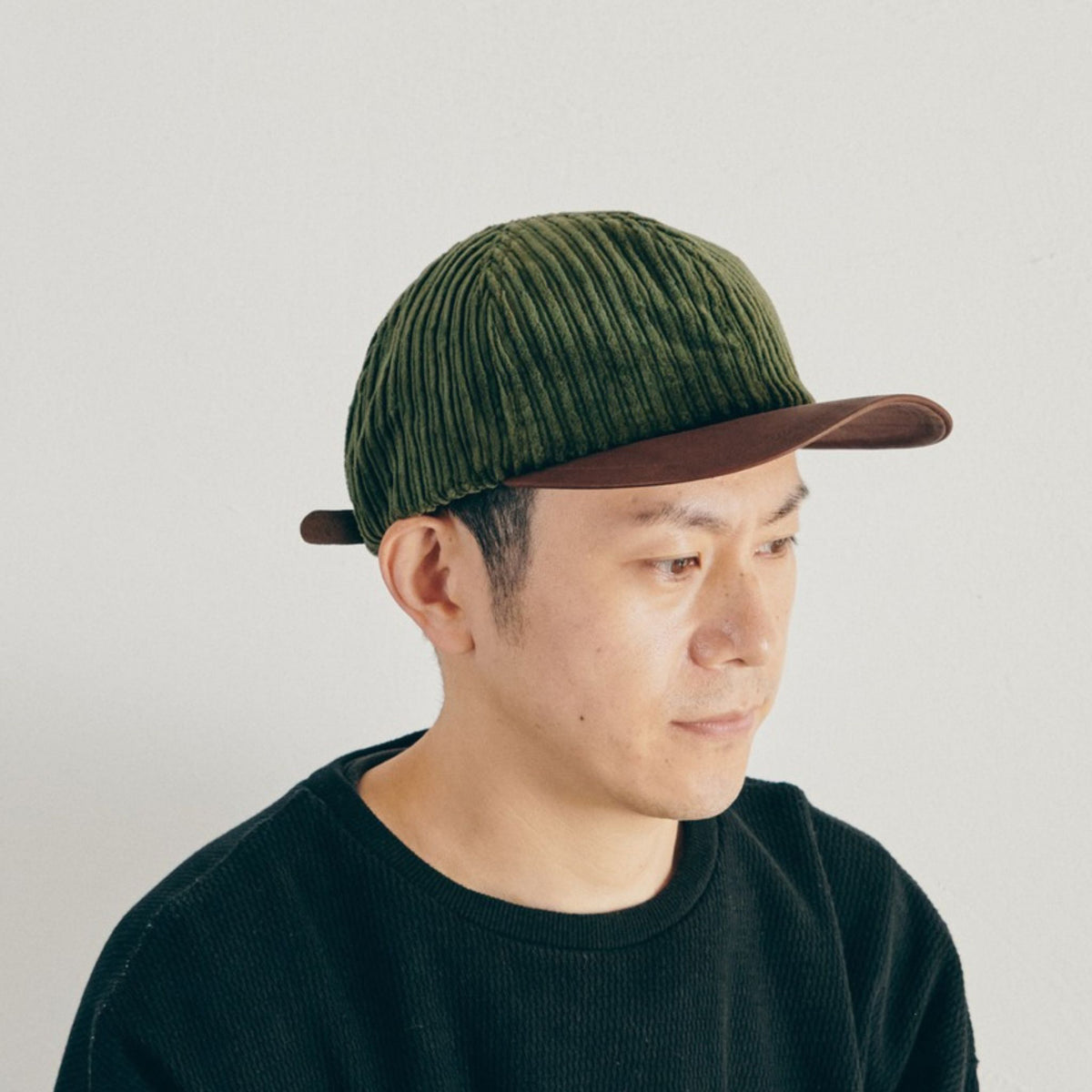 morno コーデュロイ×レザーCAP № 722615