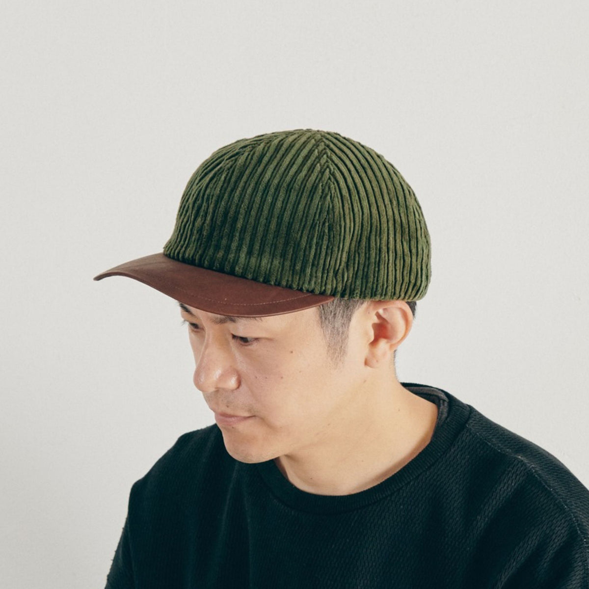 morno コーデュロイ×レザーCAP № 722615